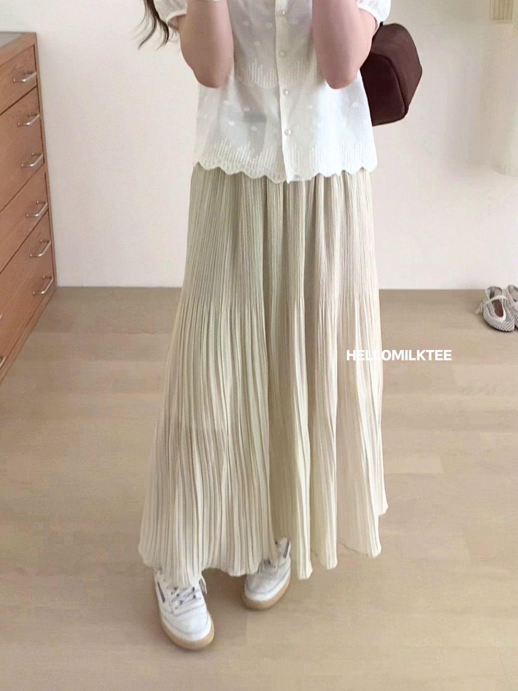 HELLO MILK TEE- 86104 雪紡半裙