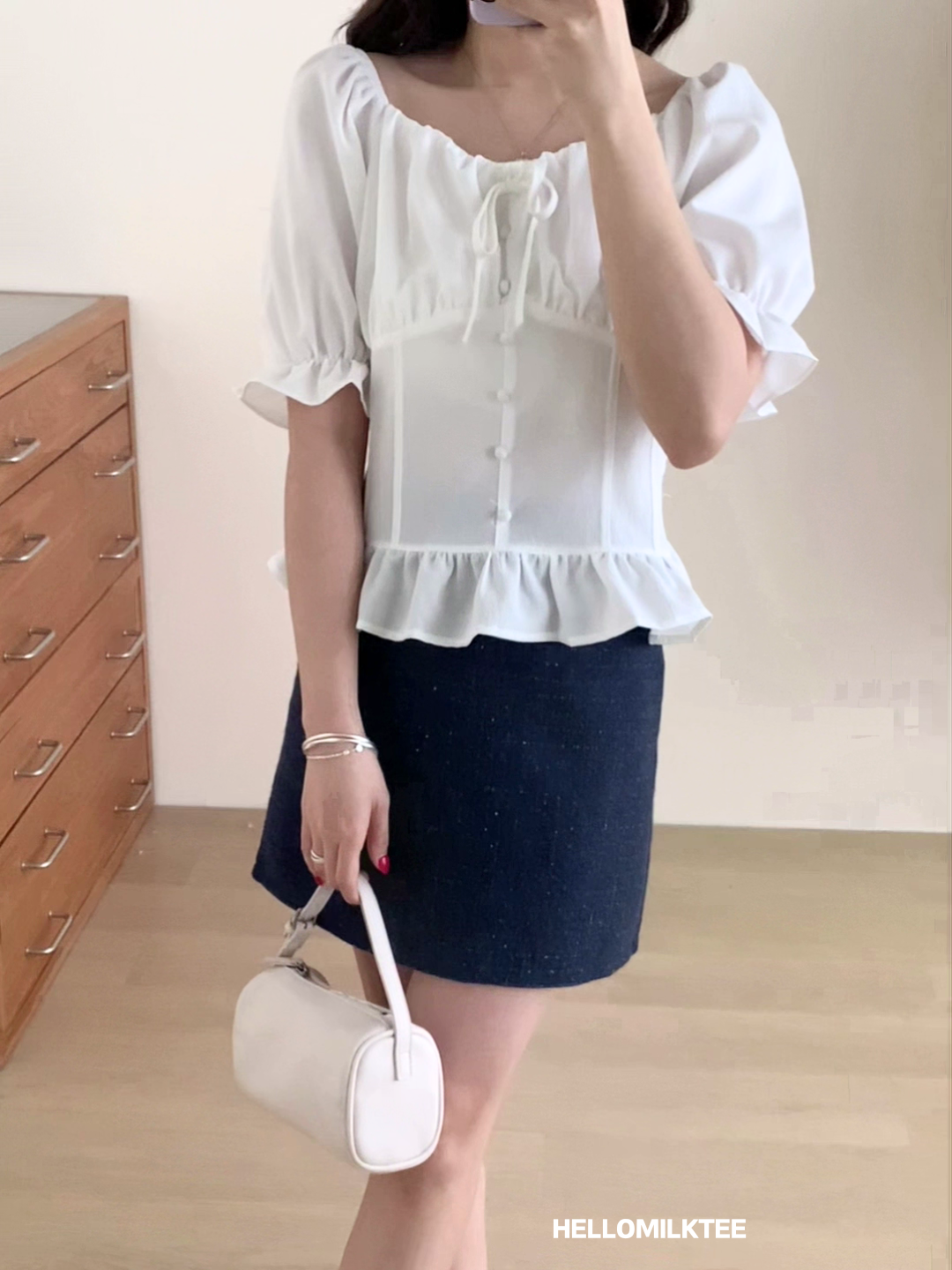 HELLO MILK TEE- 86086 百搭小衫