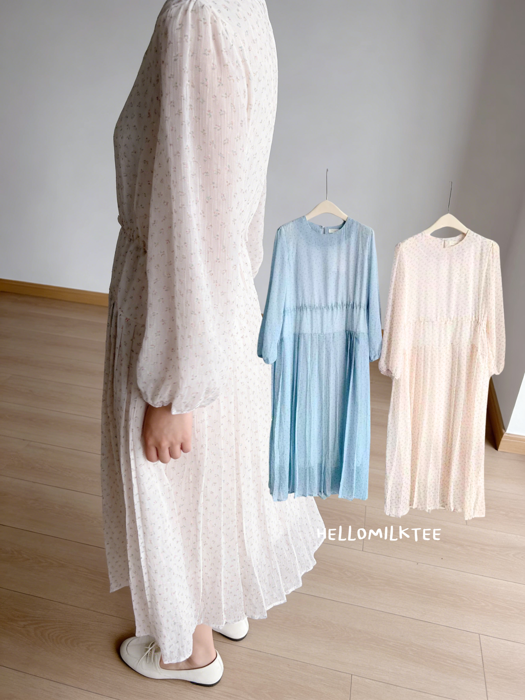 HELLO MILK TEE- 86169 碎花連衣裙