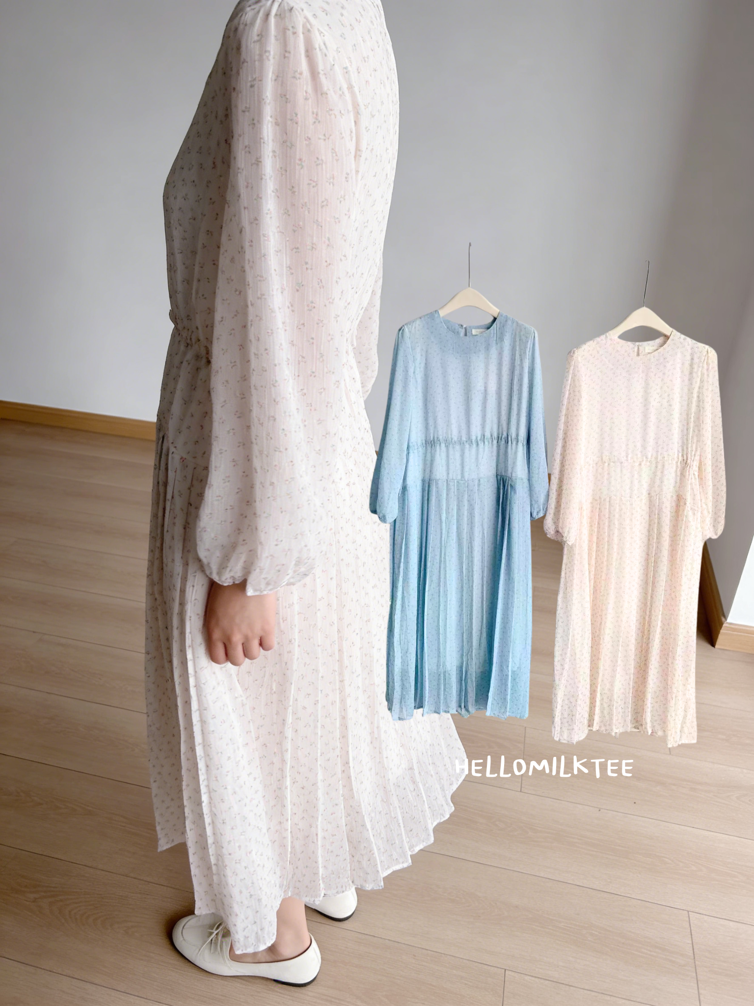 HELLO MILK TEE- 86169 碎花連衣裙