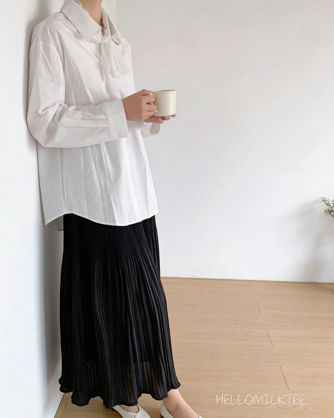 HELLO MILK TEE- 86104 雪紡半裙