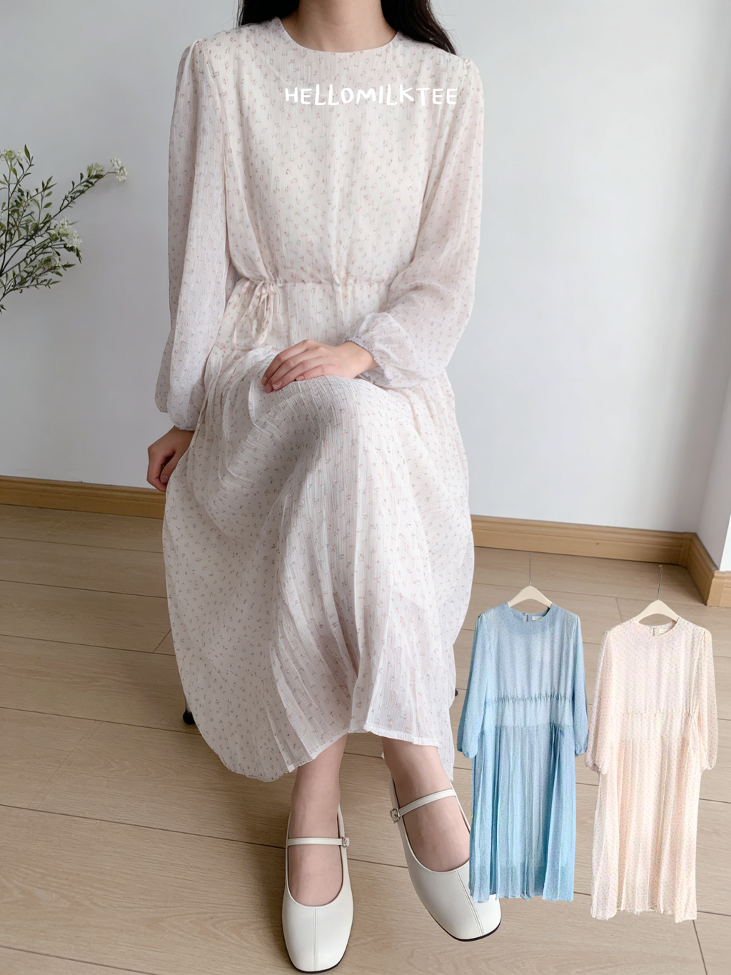 HELLO MILK TEE- 86169 碎花連衣裙