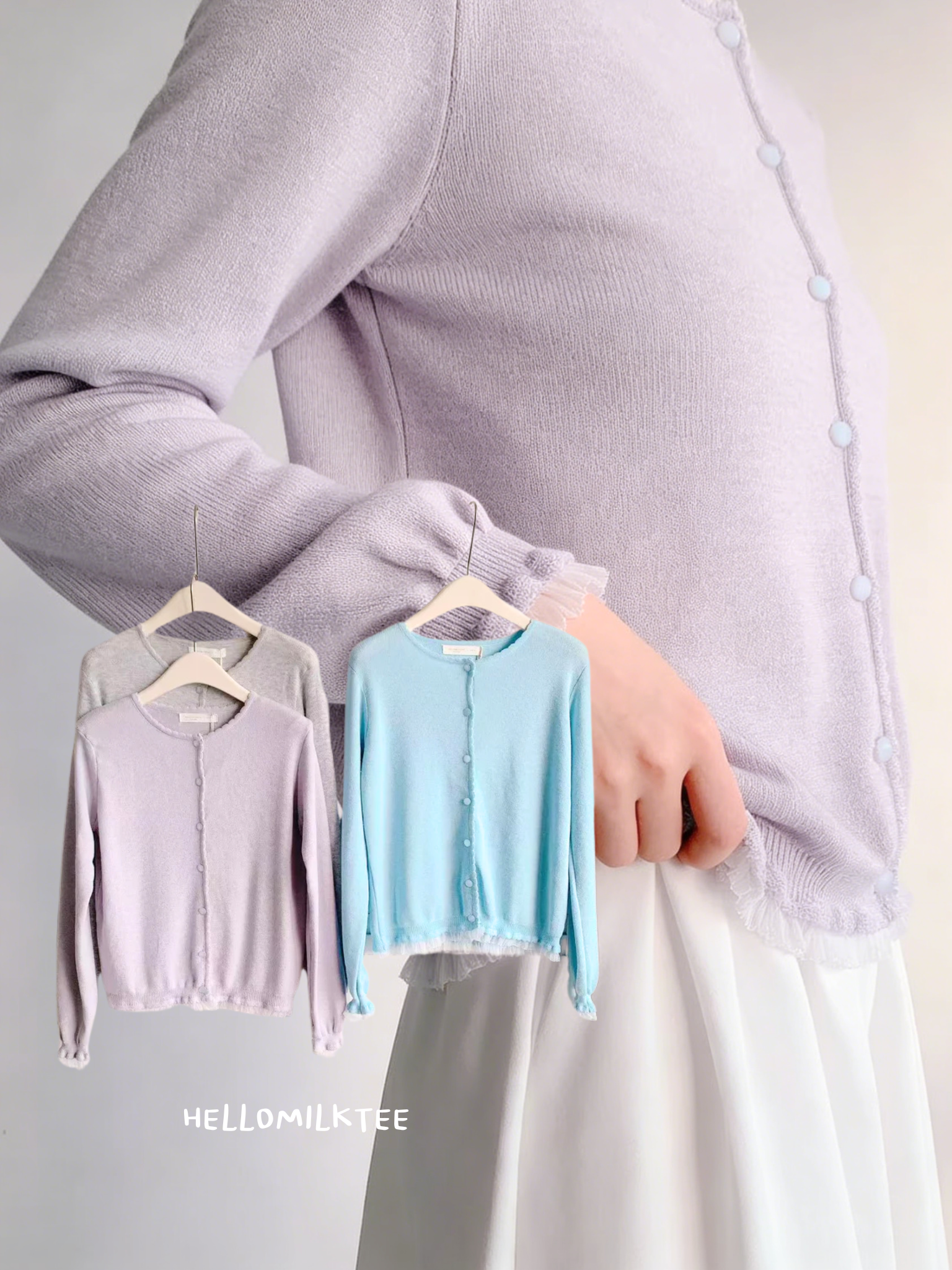 HELLO MILK TEE- 86071 韓系上衣