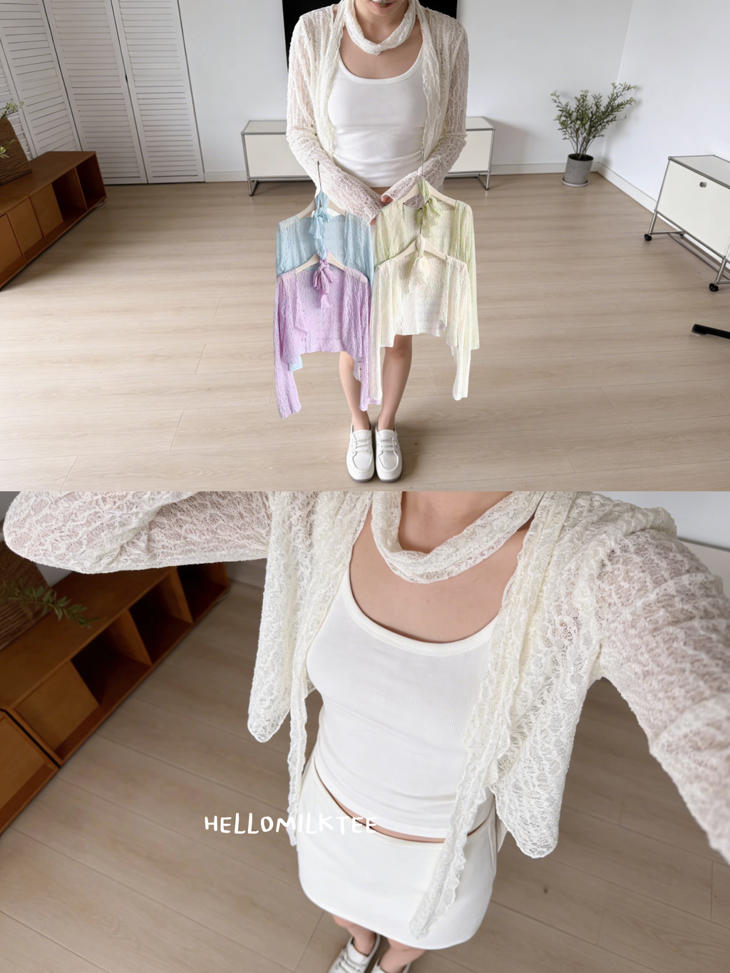 HELLO MILK TEE- 86101 輕薄小衫