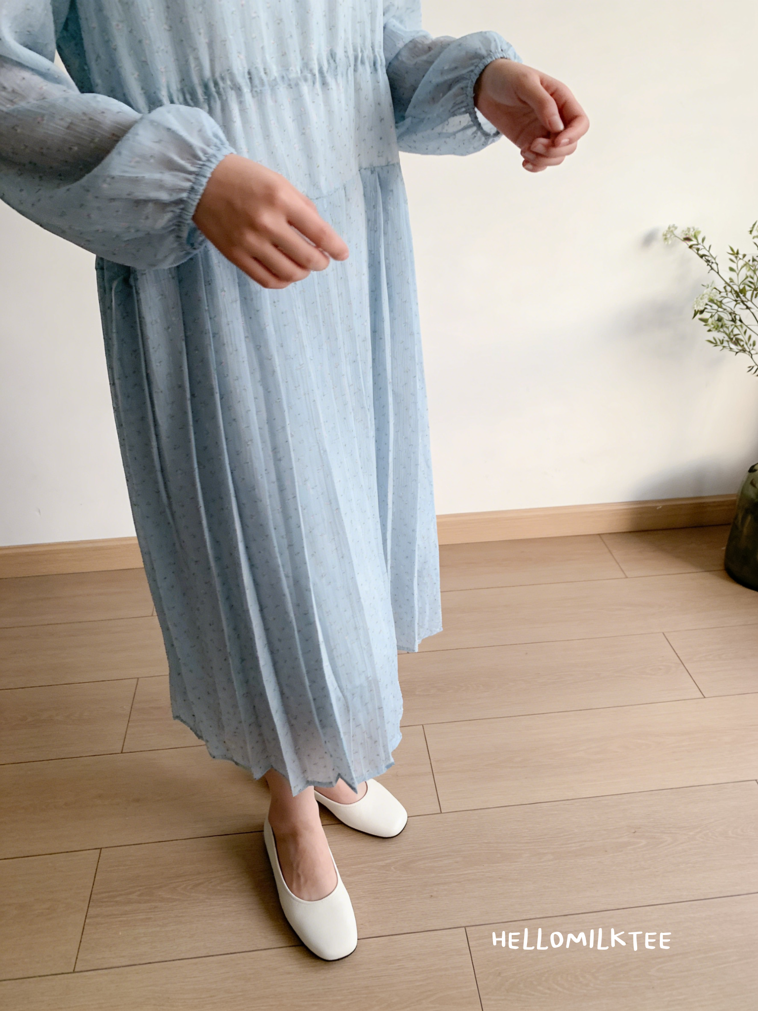 HELLO MILK TEE- 86169 碎花連衣裙