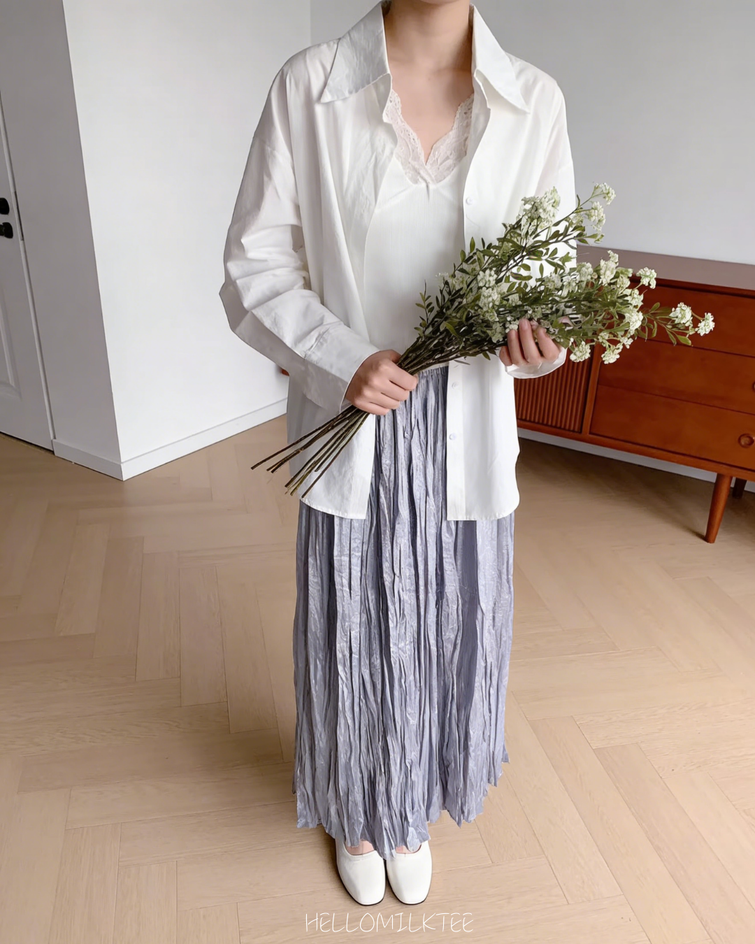 HELLO MILK TEE- 86039 百搭半裙