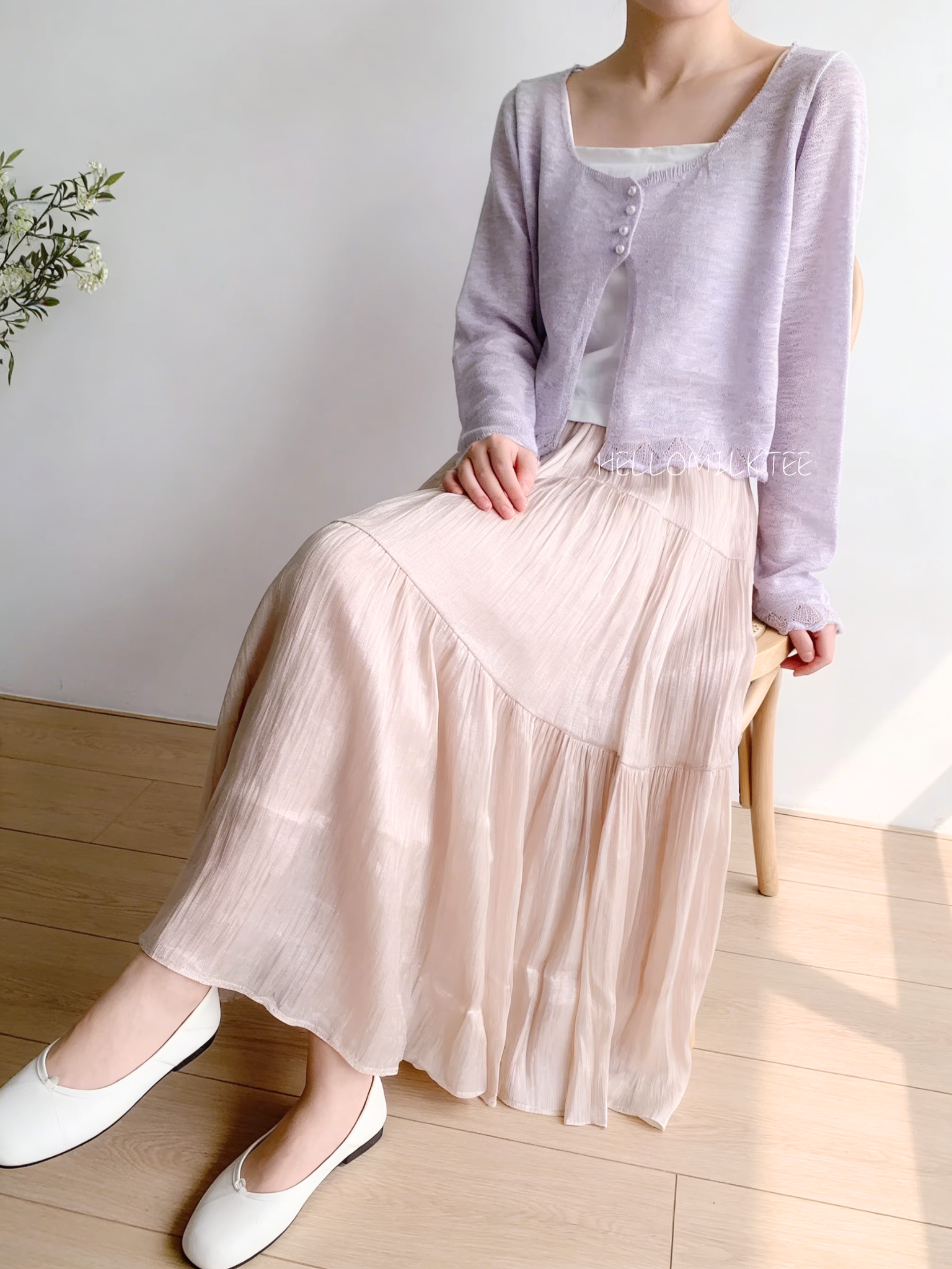 HELLO MILK TEE- 86042 甜美半裙