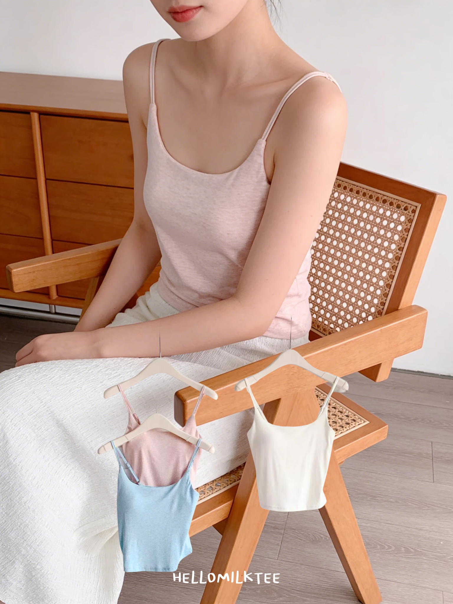 HELLO MILK TEE- 86210 簡約半裙