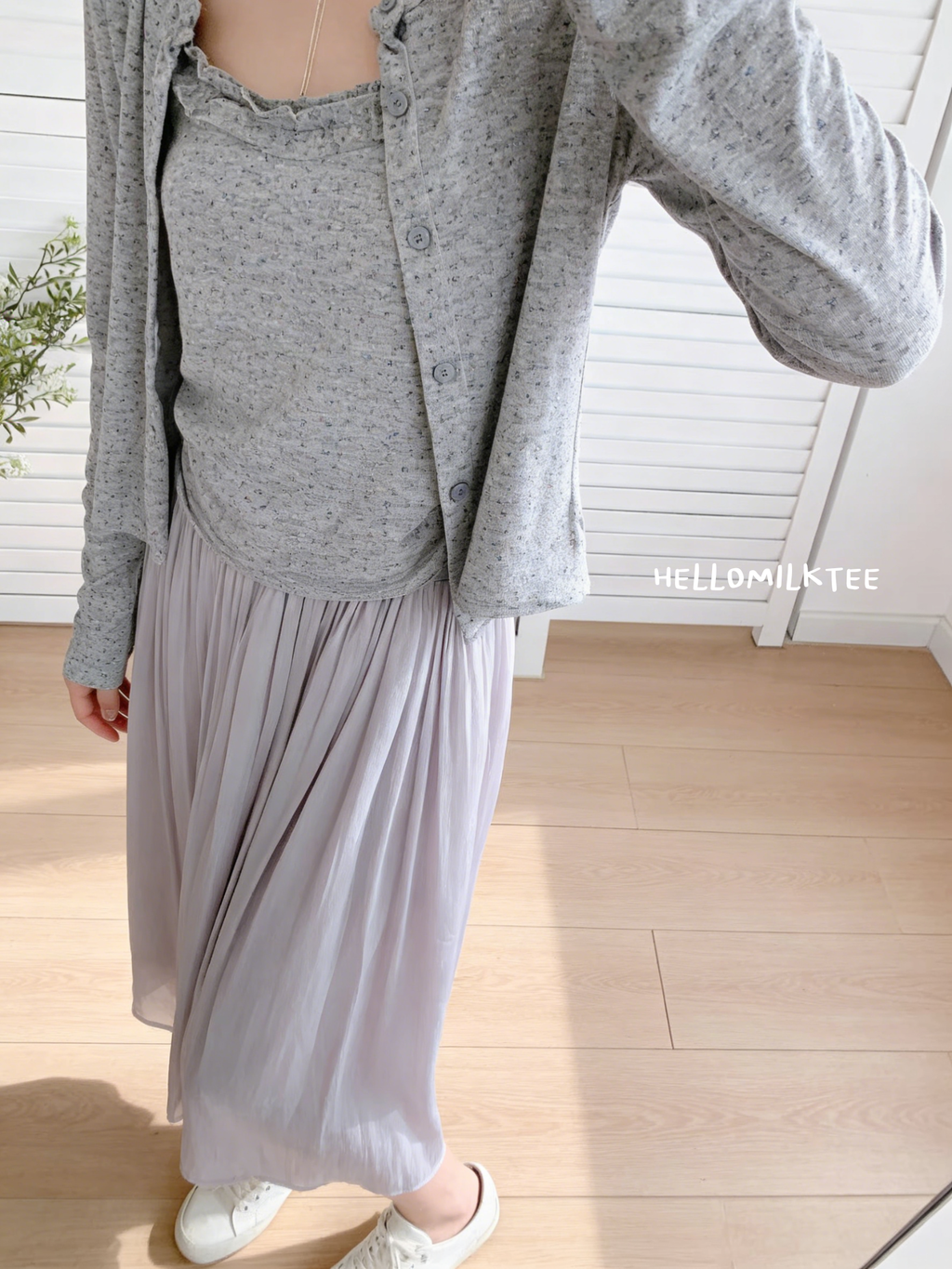 HELLO MILK TEE- 86110 小花套裝