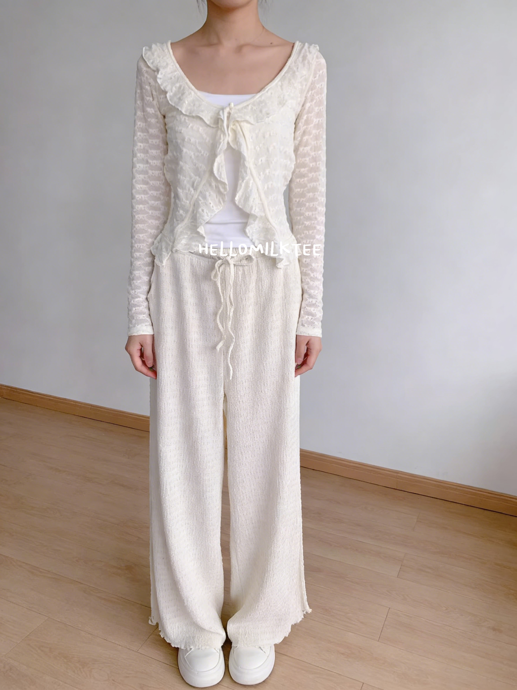 HELLO MILK TEE- 86131 長袖小衫