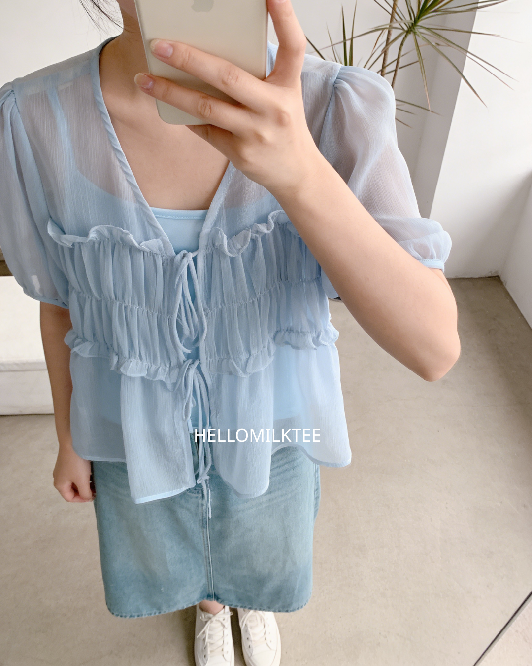 HELLO MILK TEE- 86337  簡約套裝