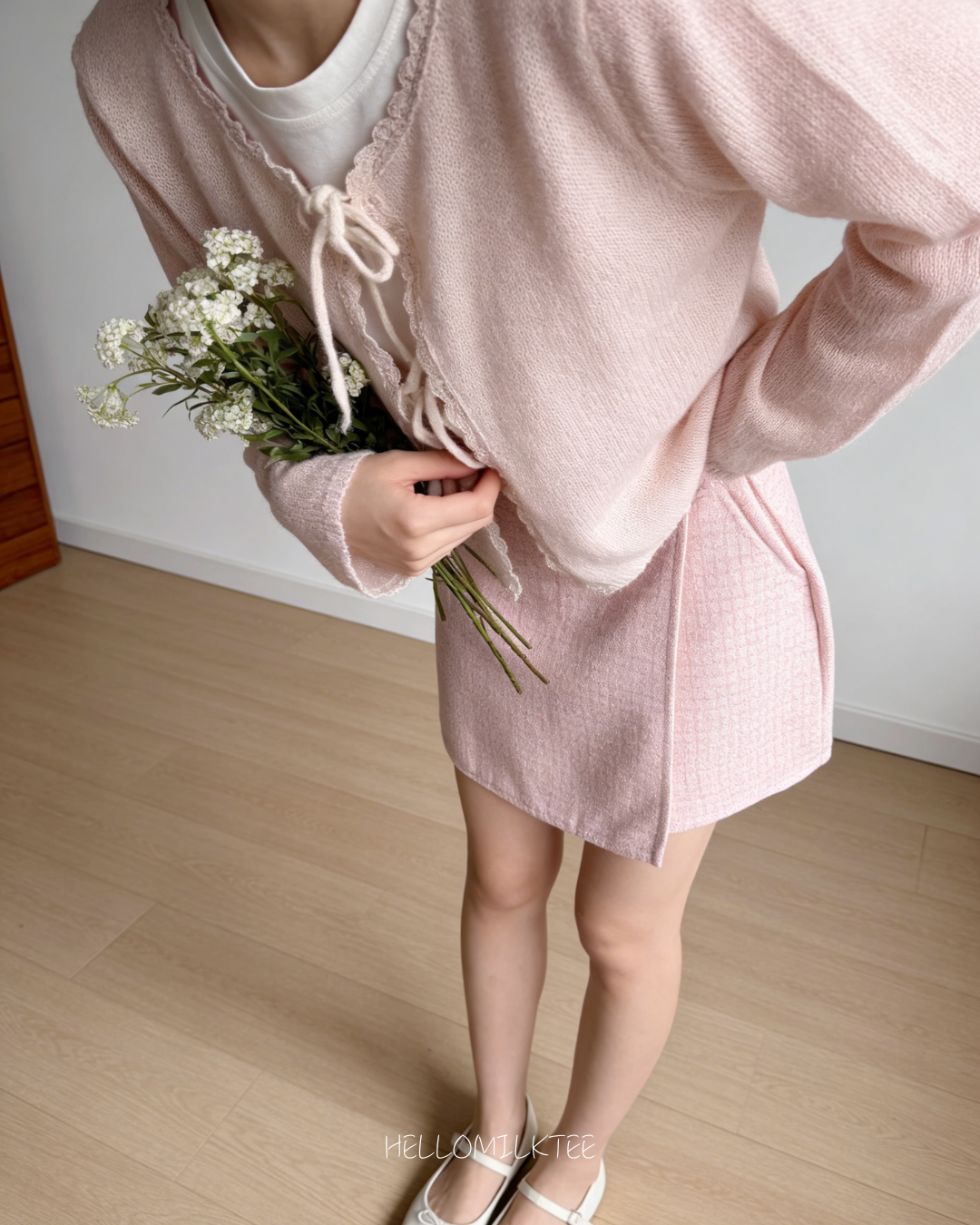 HELLO MILK TEE- 86033 針織開衫