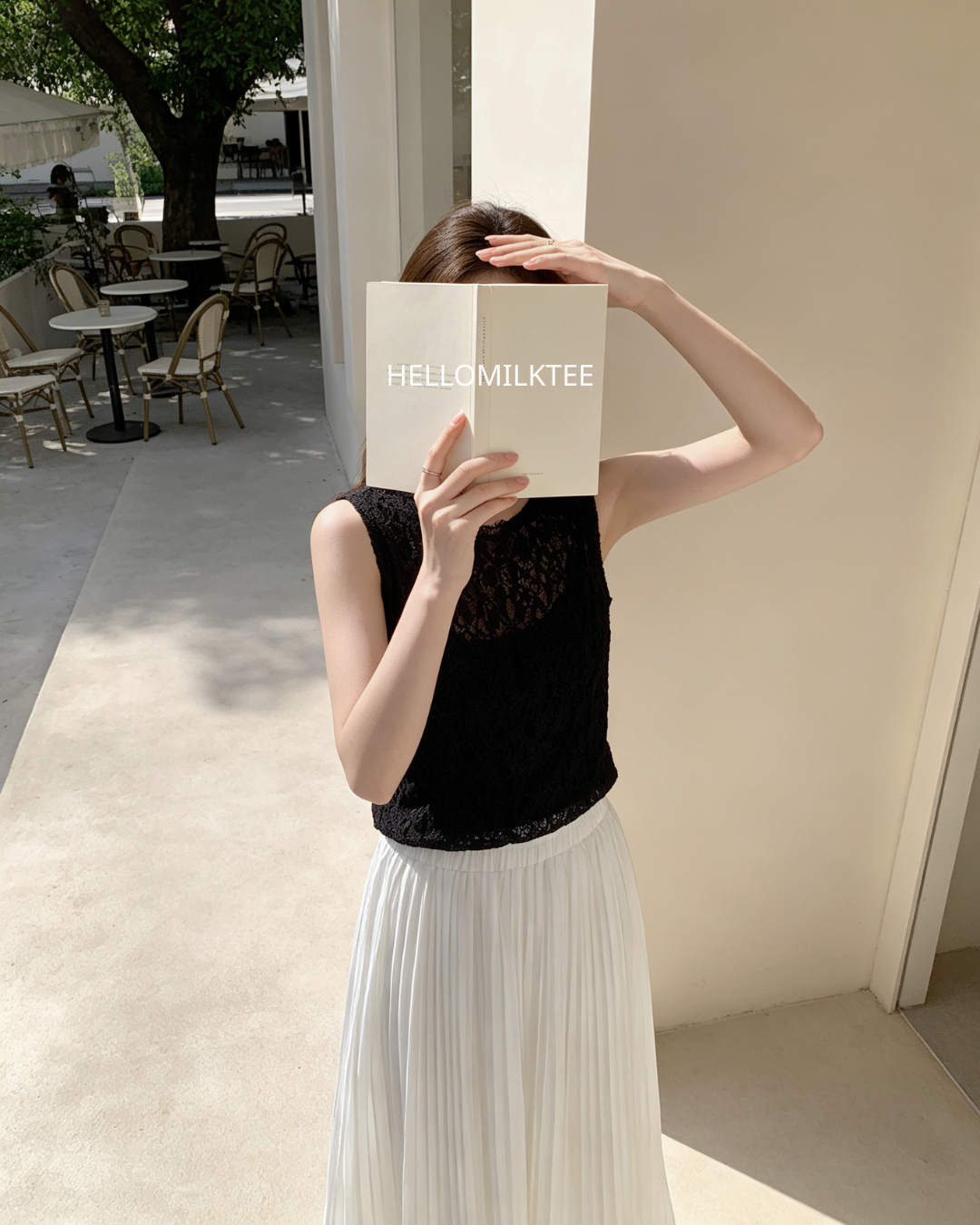 HELLO MILK TEE- 86716   無袖小衫