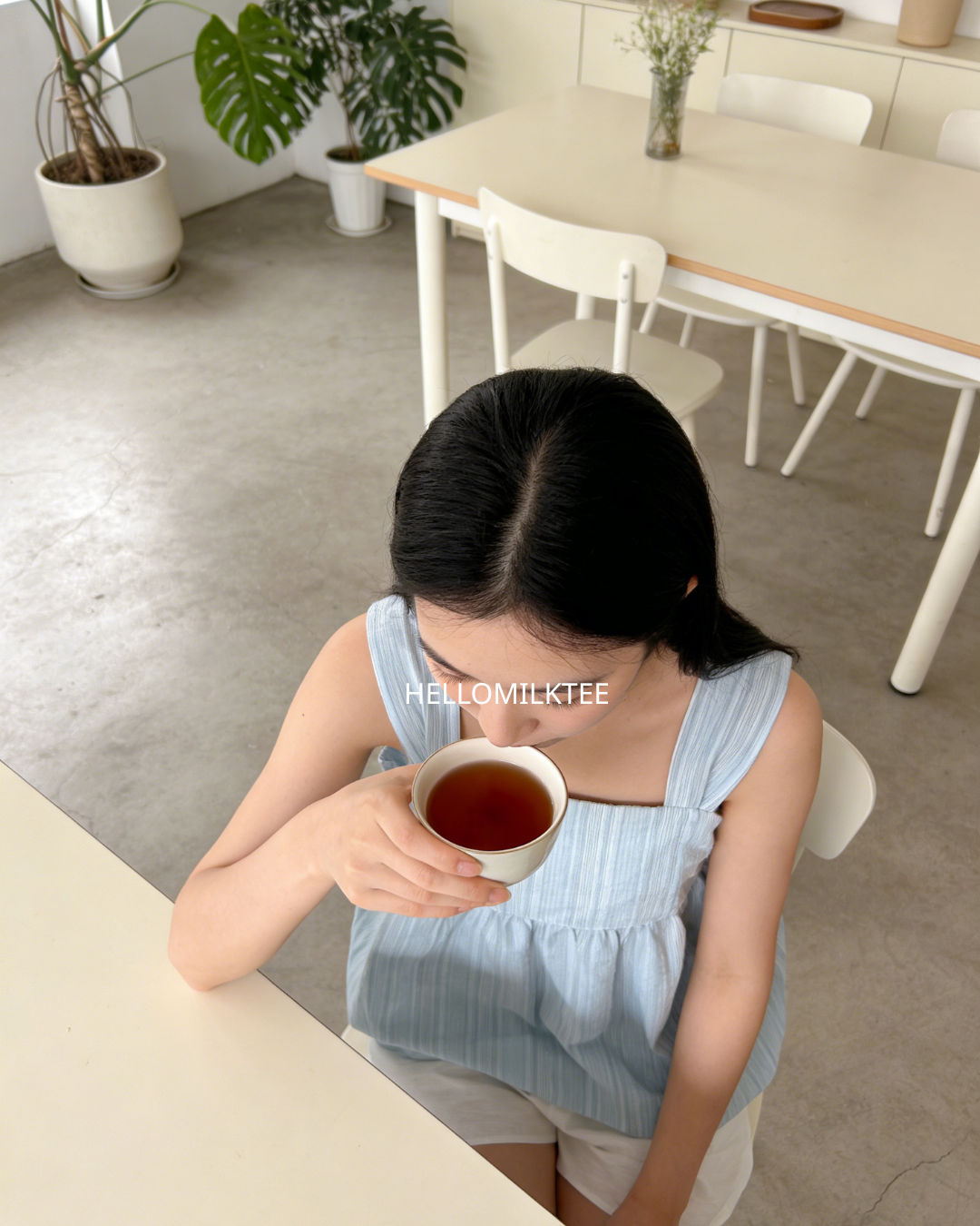 HELLO MILK TEE- 86236 無袖上衣