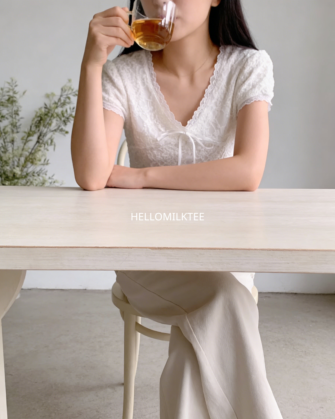 HELLO MILK TEE- 86272 百搭牛仔褲