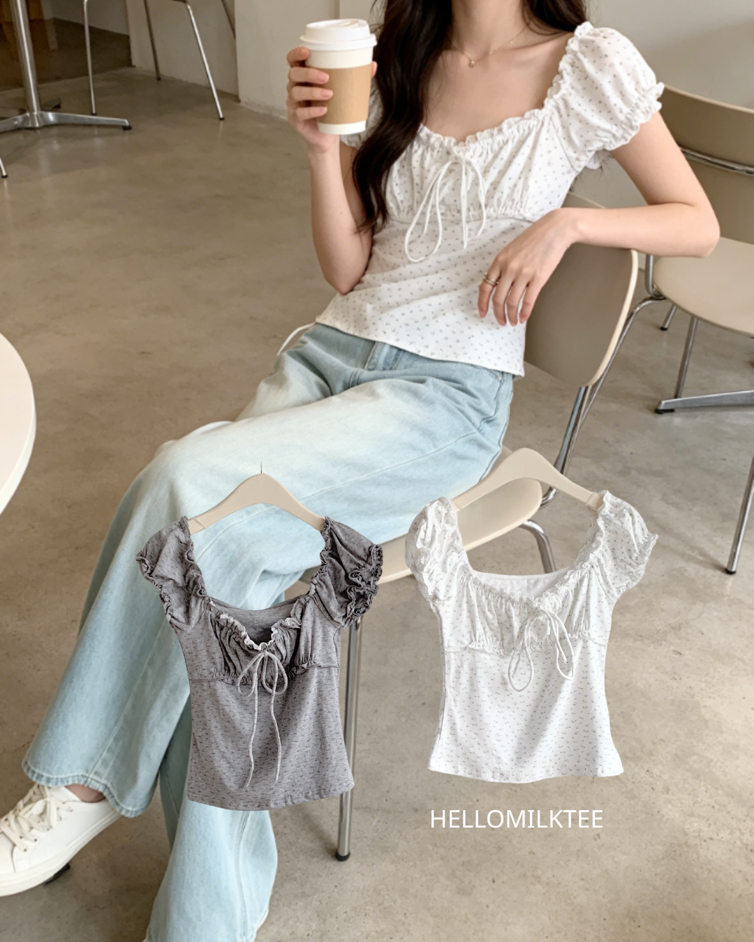 HELLO MILK TEE- 86500  簡約小衫