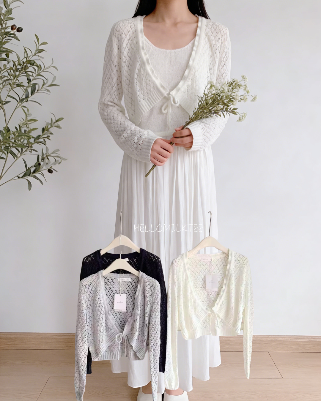 HELLO MILK TEE- 86061 純色背心