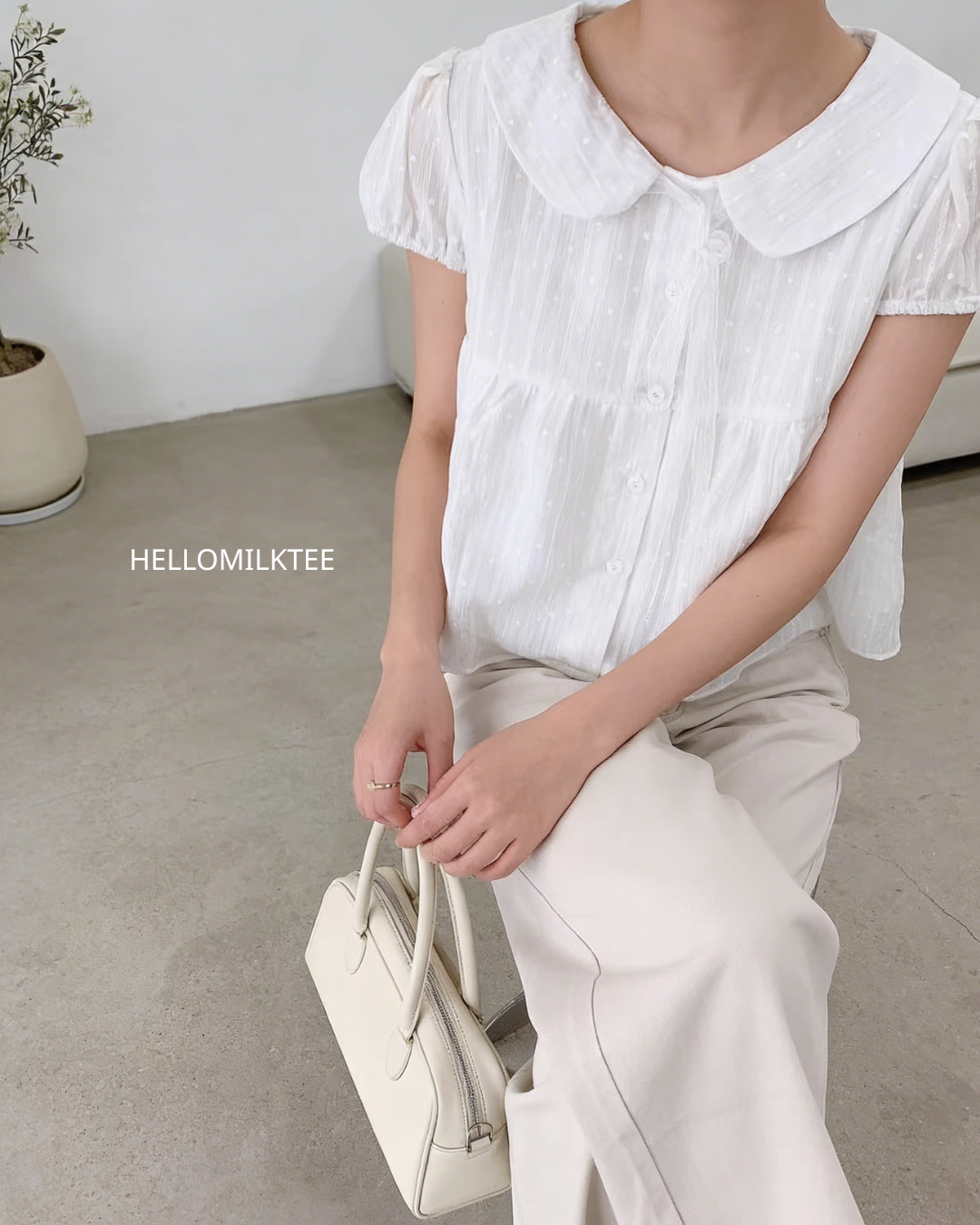 HELLO MILK TEE- 86258 短袖上衣