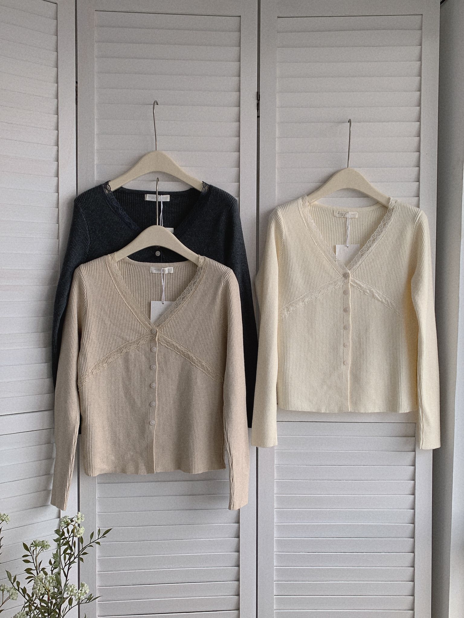 HELLO MILK TEE- 85518 修身針織衫