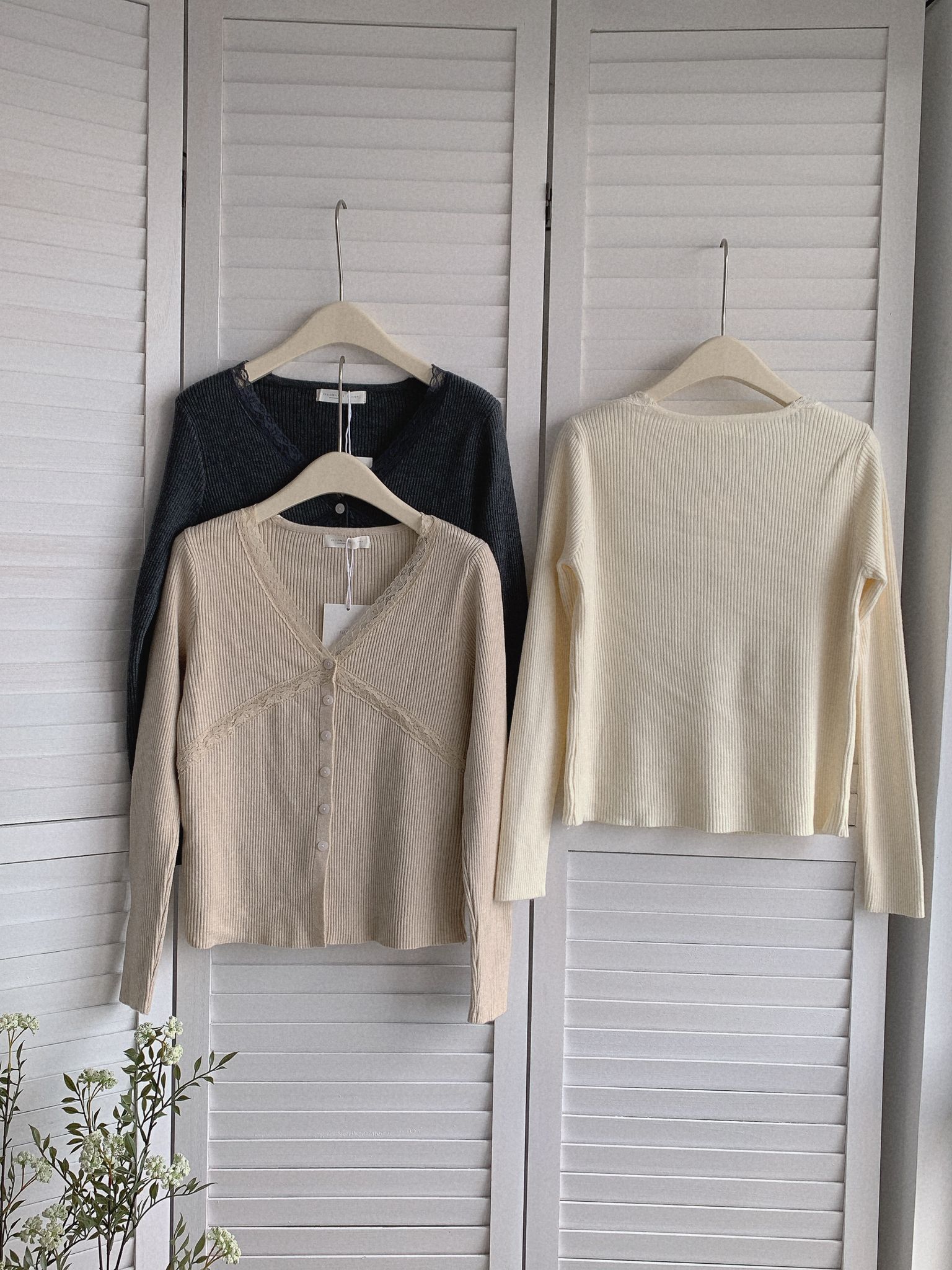 HELLO MILK TEE- 85518 修身針織衫