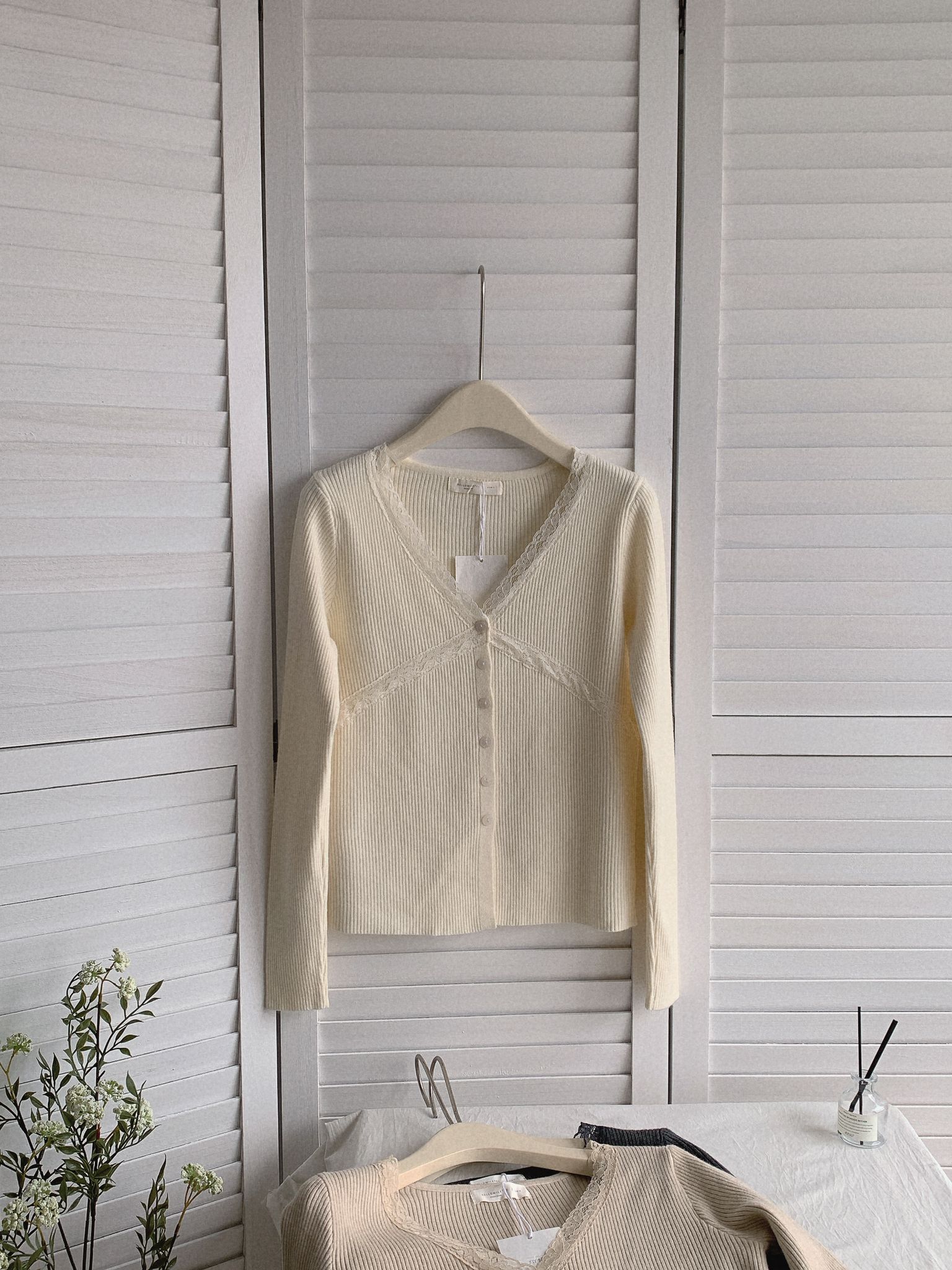 HELLO MILK TEE- 85518 修身針織衫