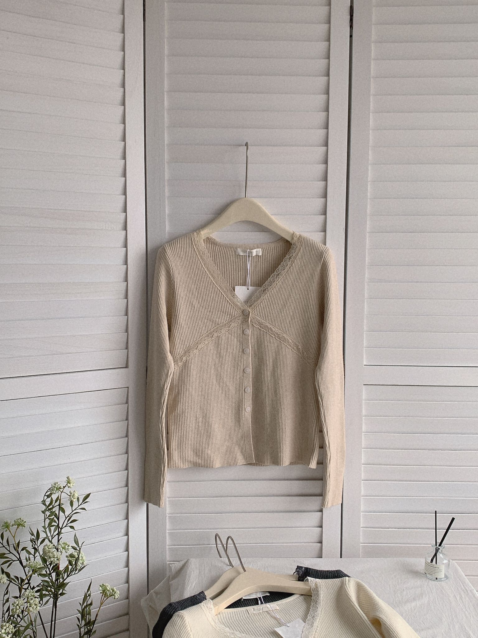 HELLO MILK TEE- 85518 修身針織衫