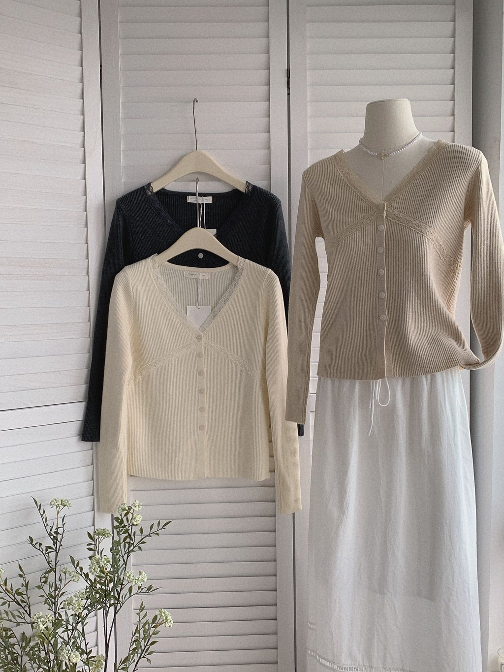 HELLO MILK TEE- 85518 修身針織衫