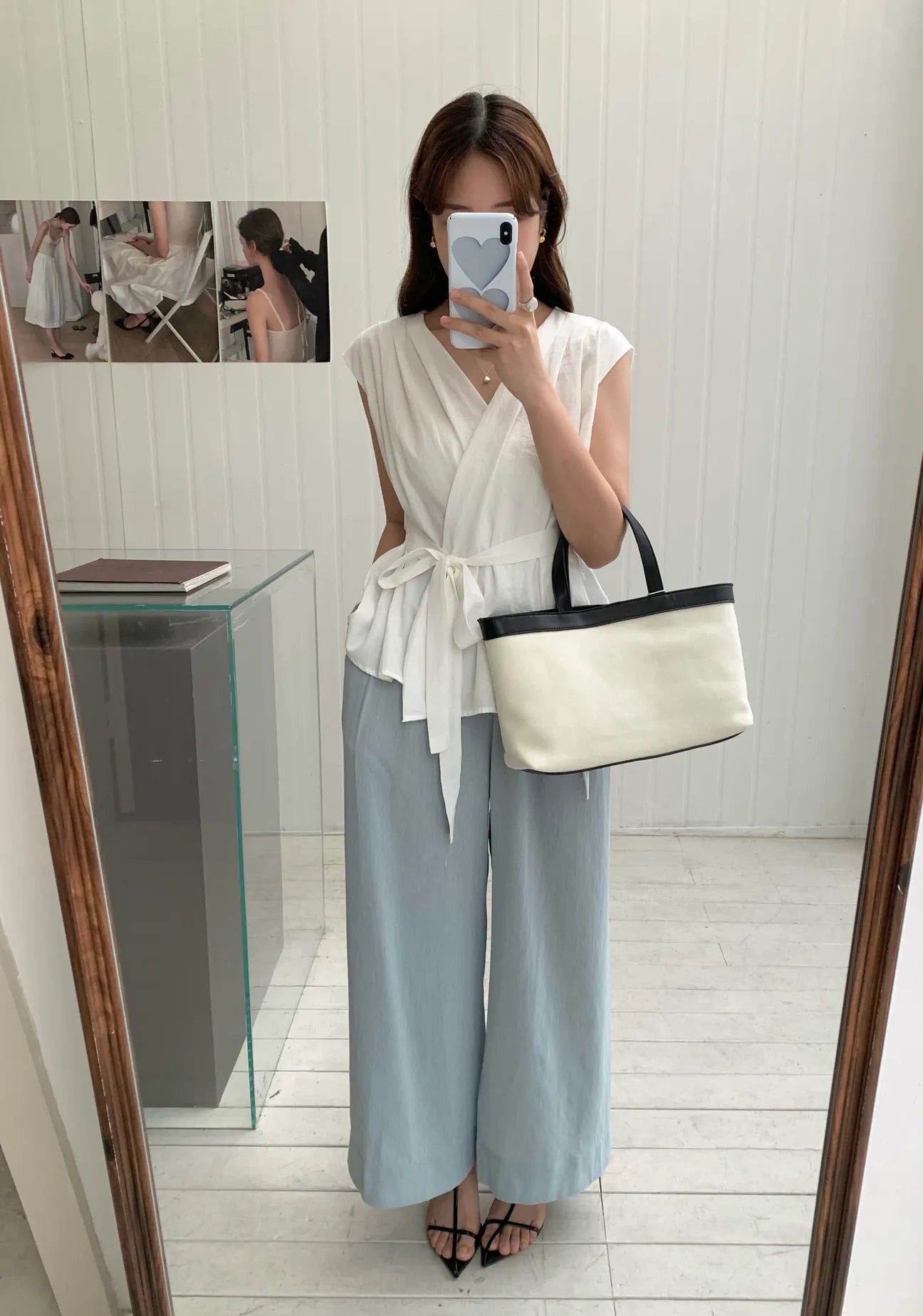 HELLO MILK TEE- 85187 綁帶上衣