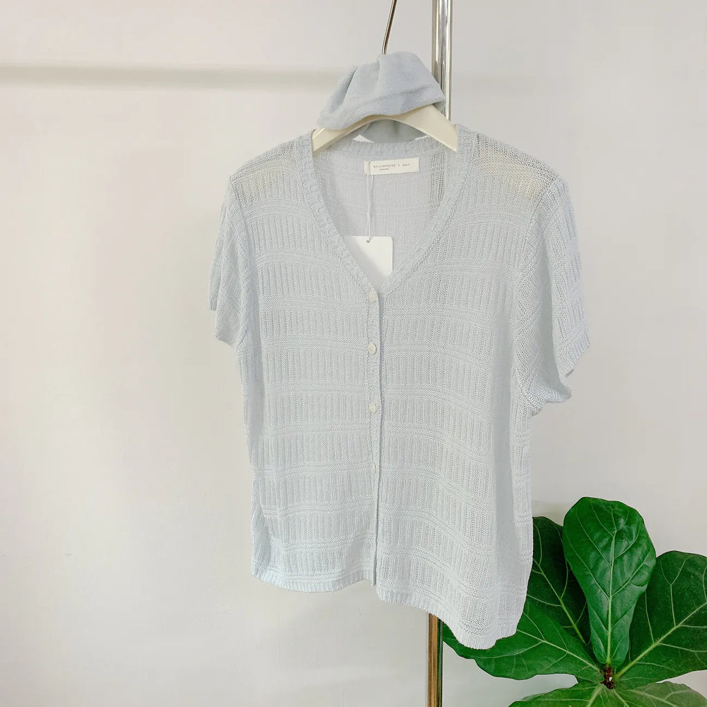 HELLO MILK TEE- 85111 百搭V領衫