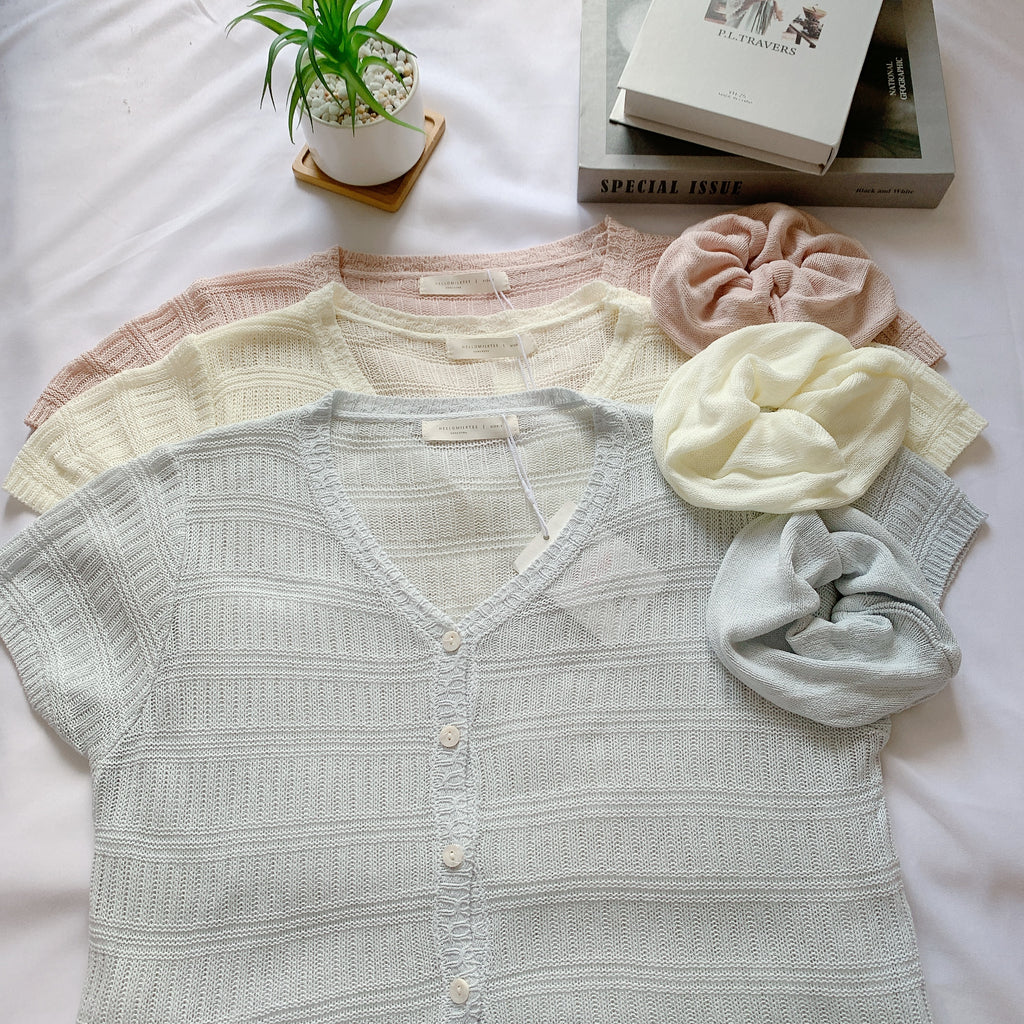HELLO MILK TEE- 85111 百搭V領衫