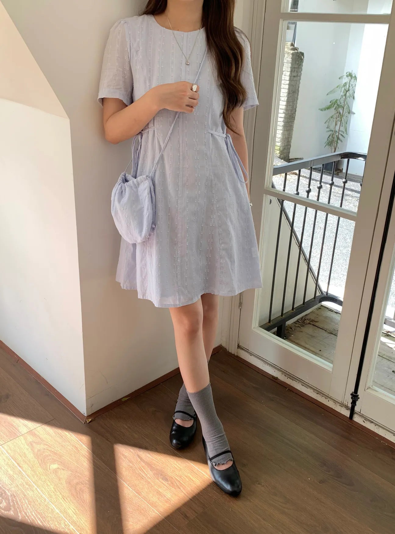 HELLO MILK TEE- 85215 簡約連衣裙