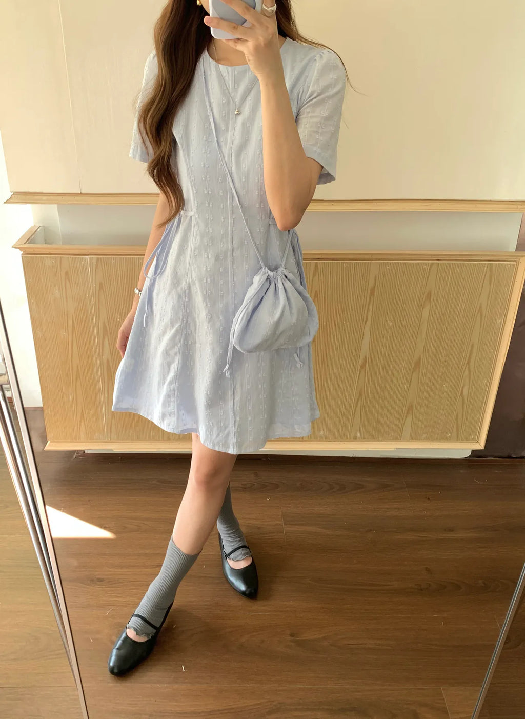 HELLO MILK TEE- 85215 簡約連衣裙