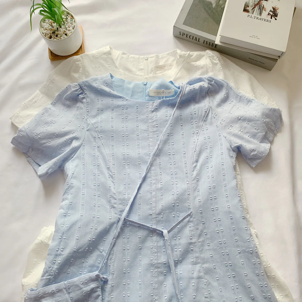 HELLO MILK TEE- 85215 簡約連衣裙
