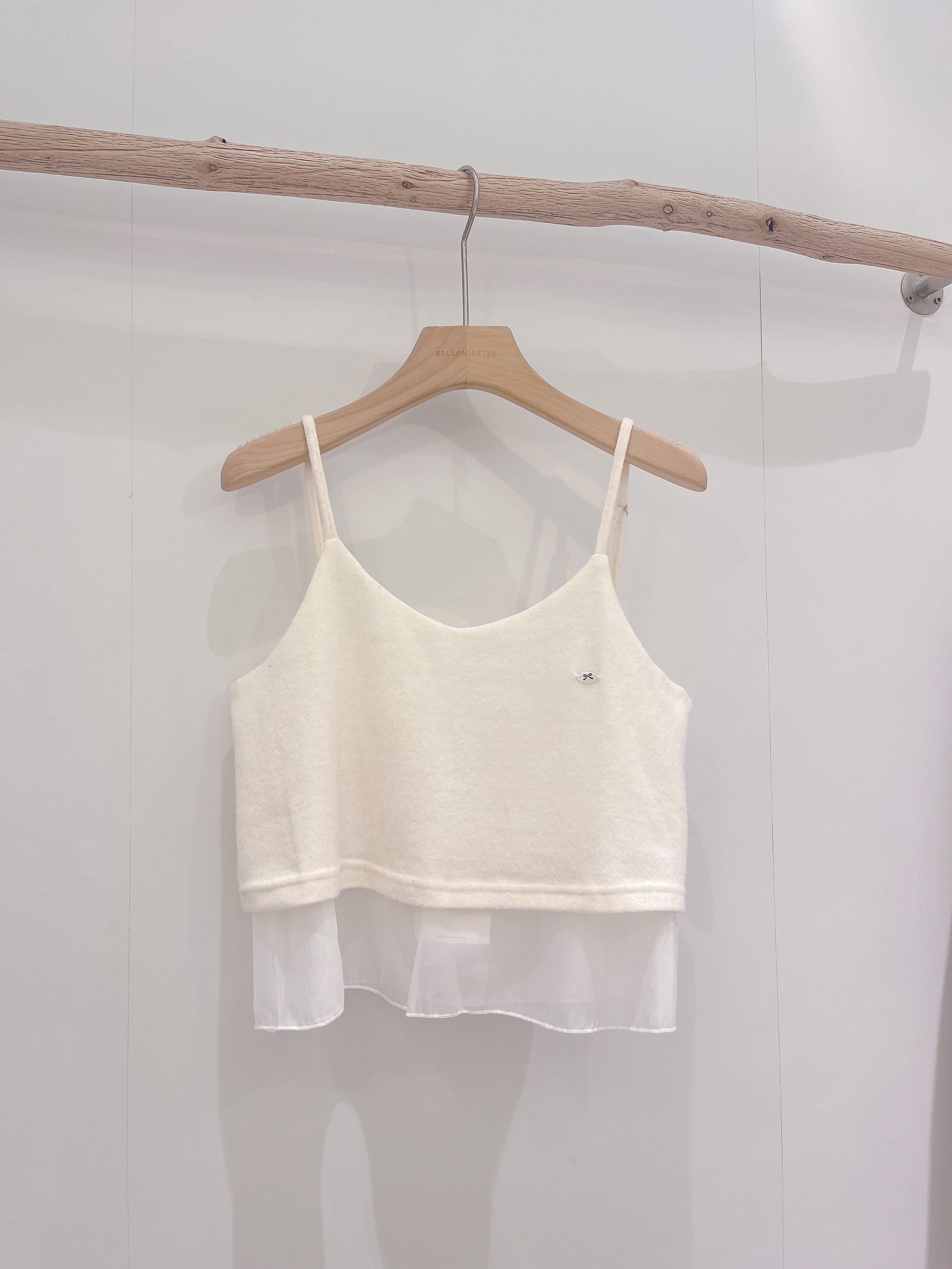 HELLO MILK TEE- 85830 針織吊帶