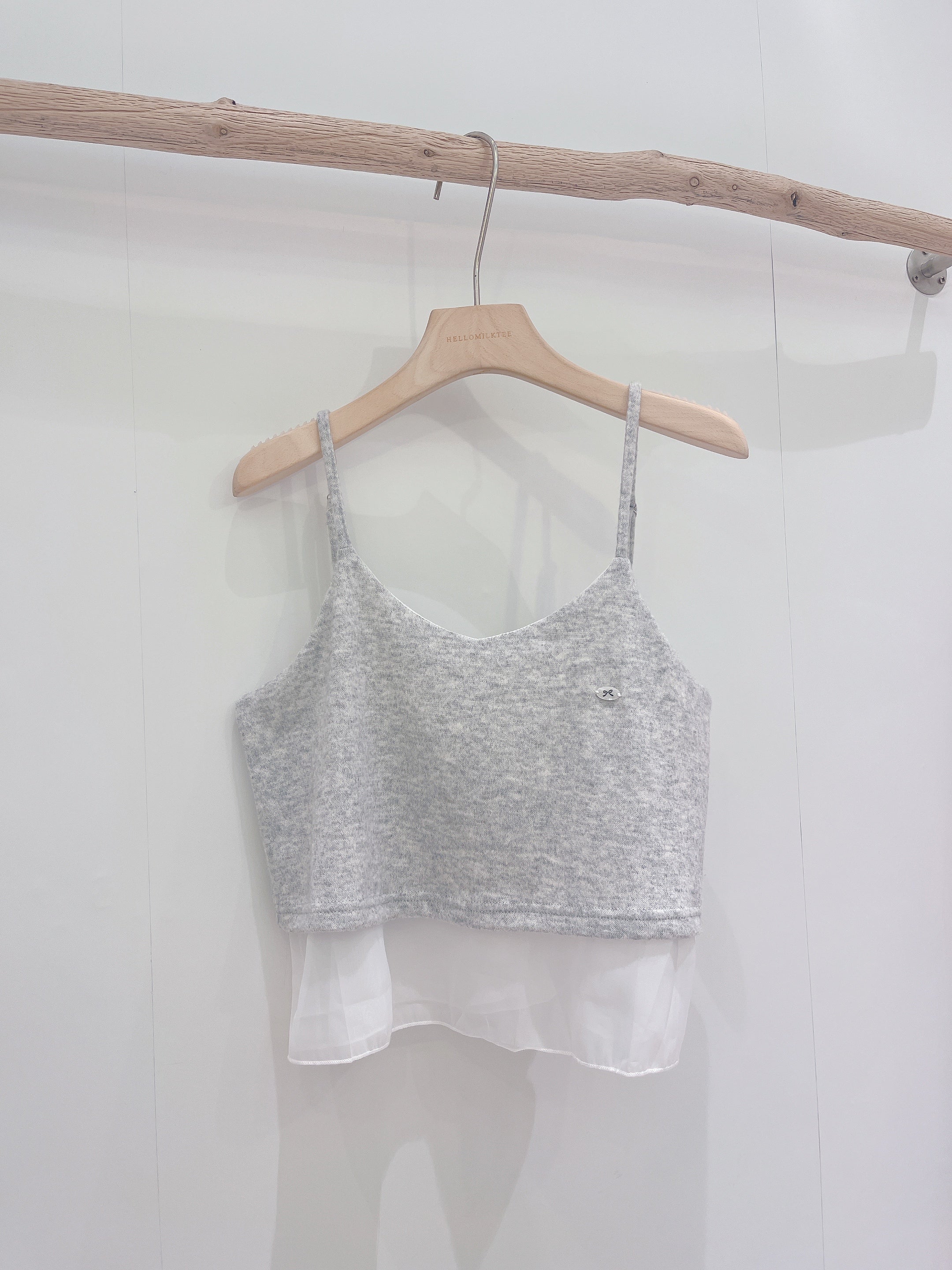 HELLO MILK TEE- 85830 針織吊帶