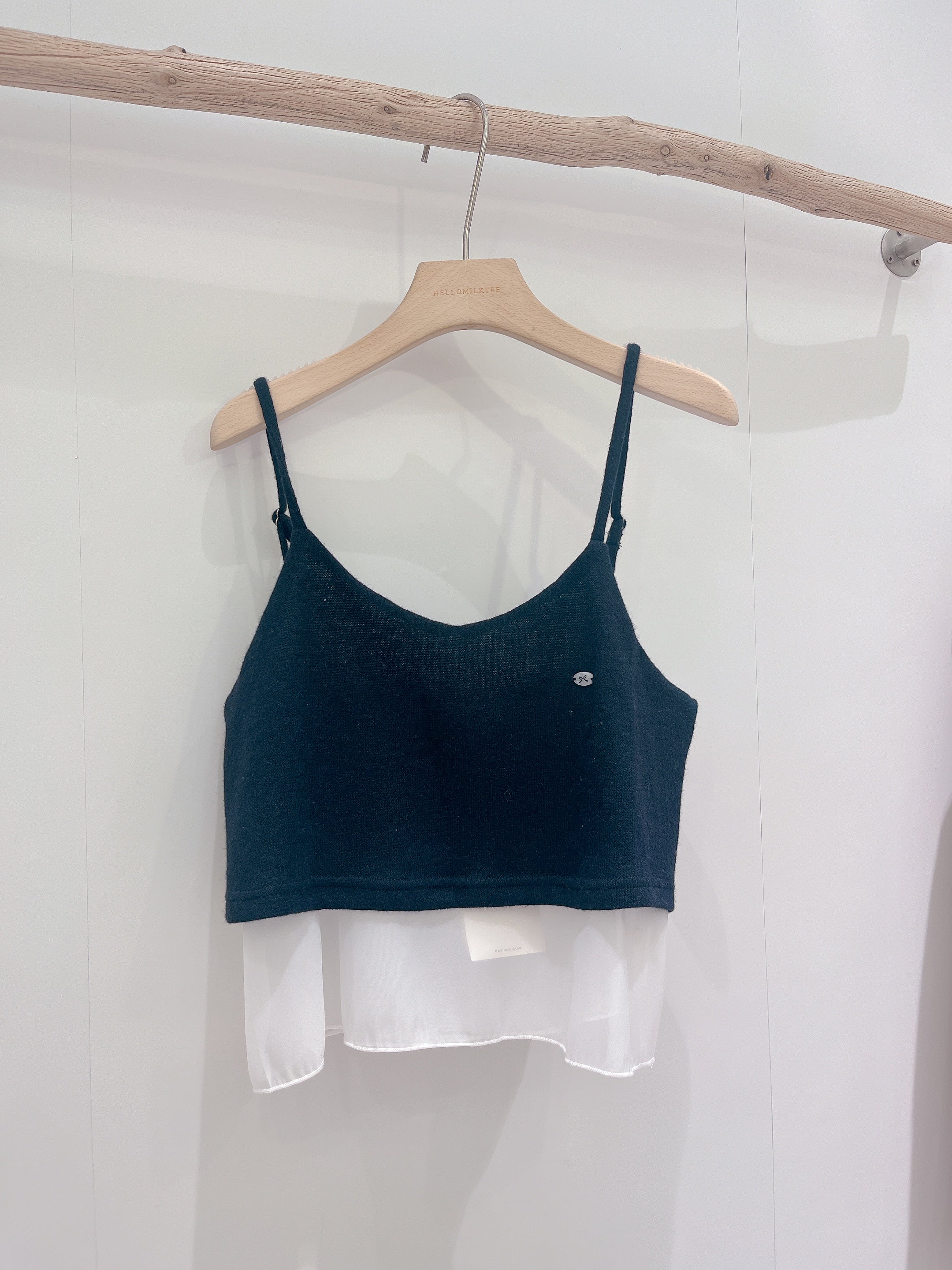 HELLO MILK TEE- 85830 針織吊帶