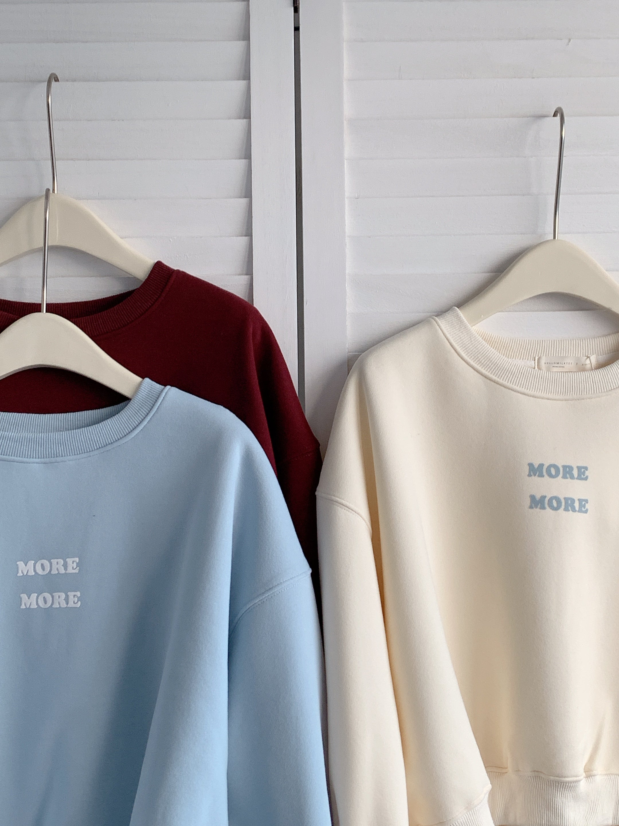 HELLO MILK TEE- 85884 圓領衛衣