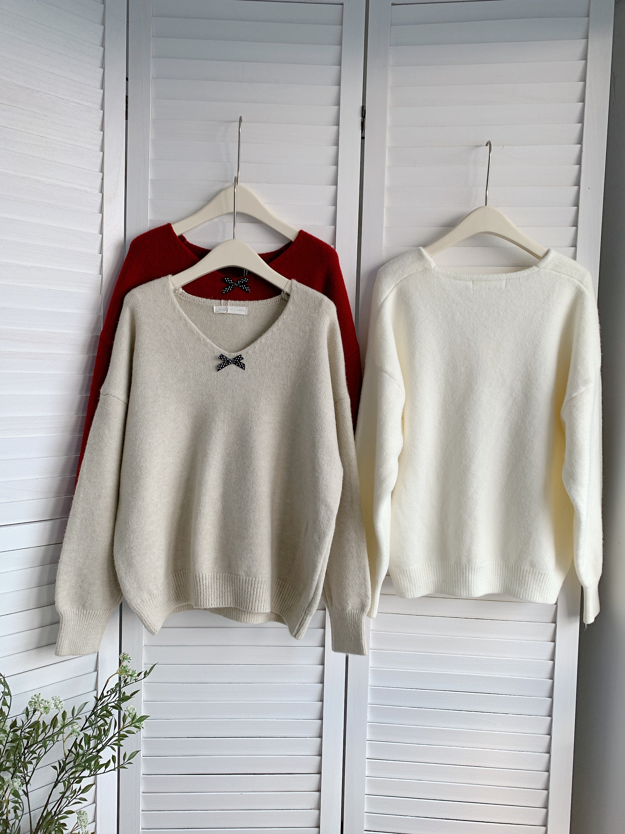 HELLO MILK TEE-85880 簡約針織衫