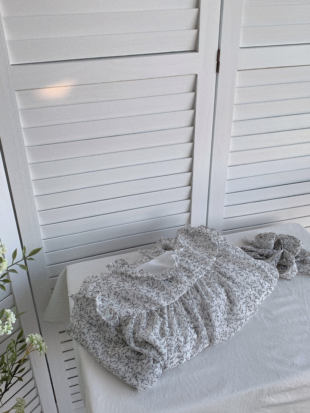 HELLO MILK TEE- 85572 法式碎花裙