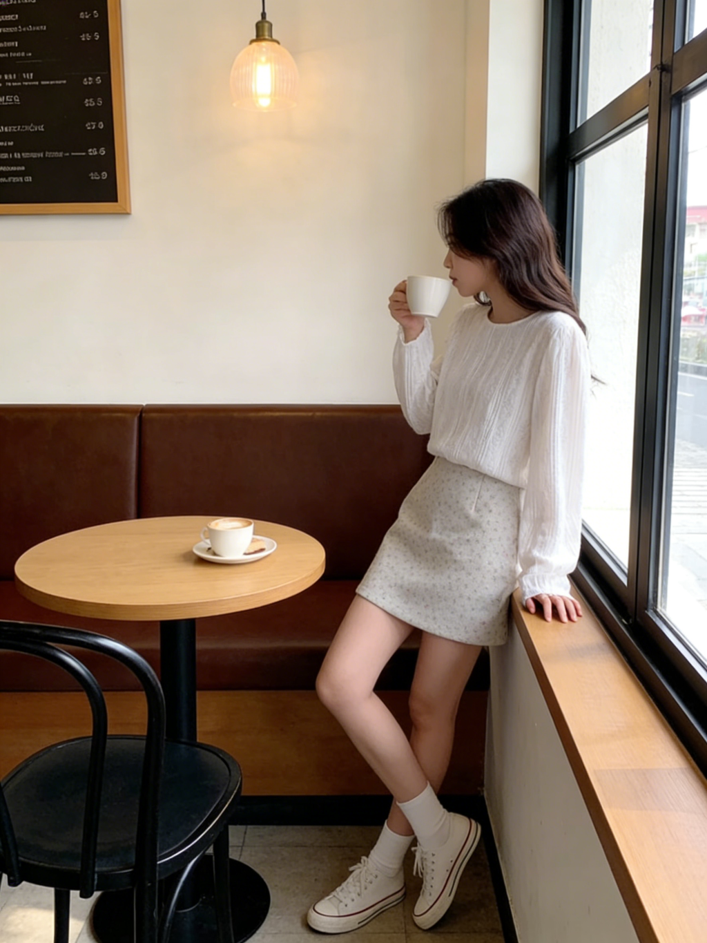 HELLO MILK TEE- 85727 碎花短裙