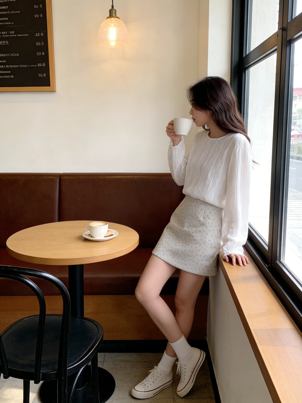 HELLO MILK TEE- 85727 碎花短裙