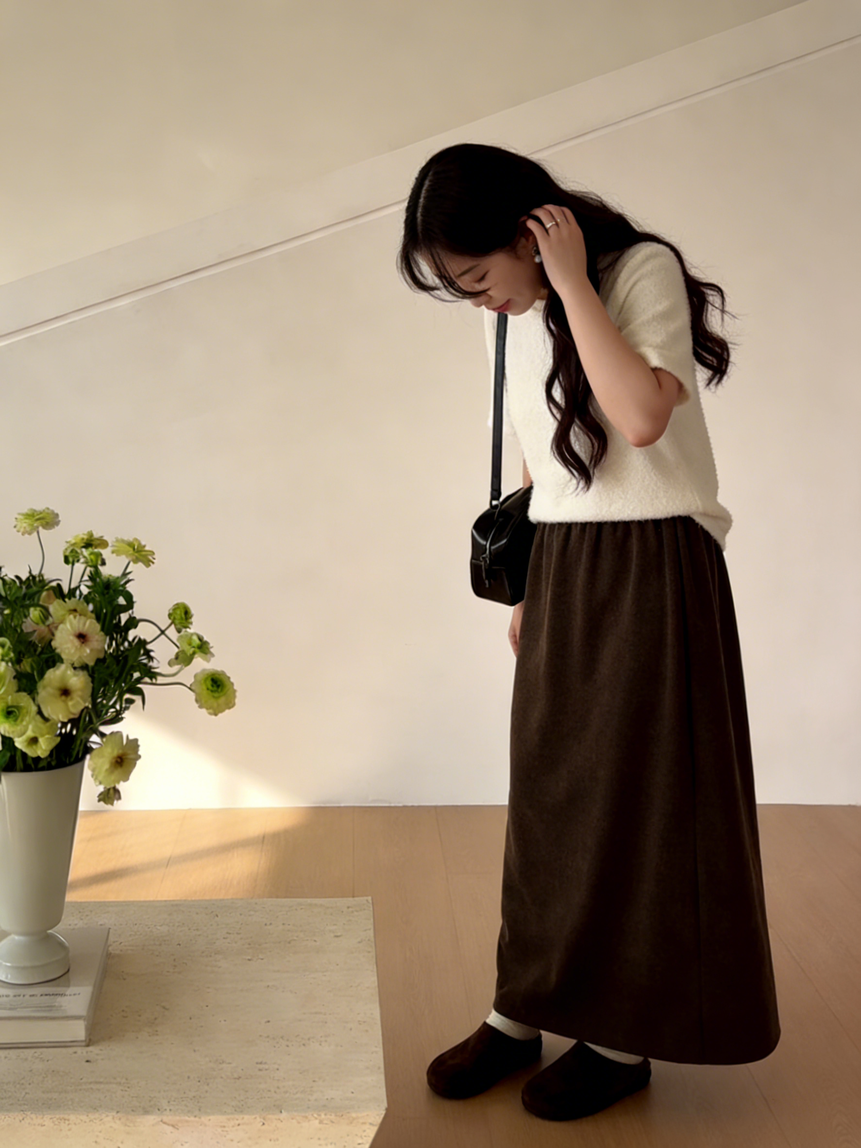 HELLO MILK TEE- 85833  百搭半裙