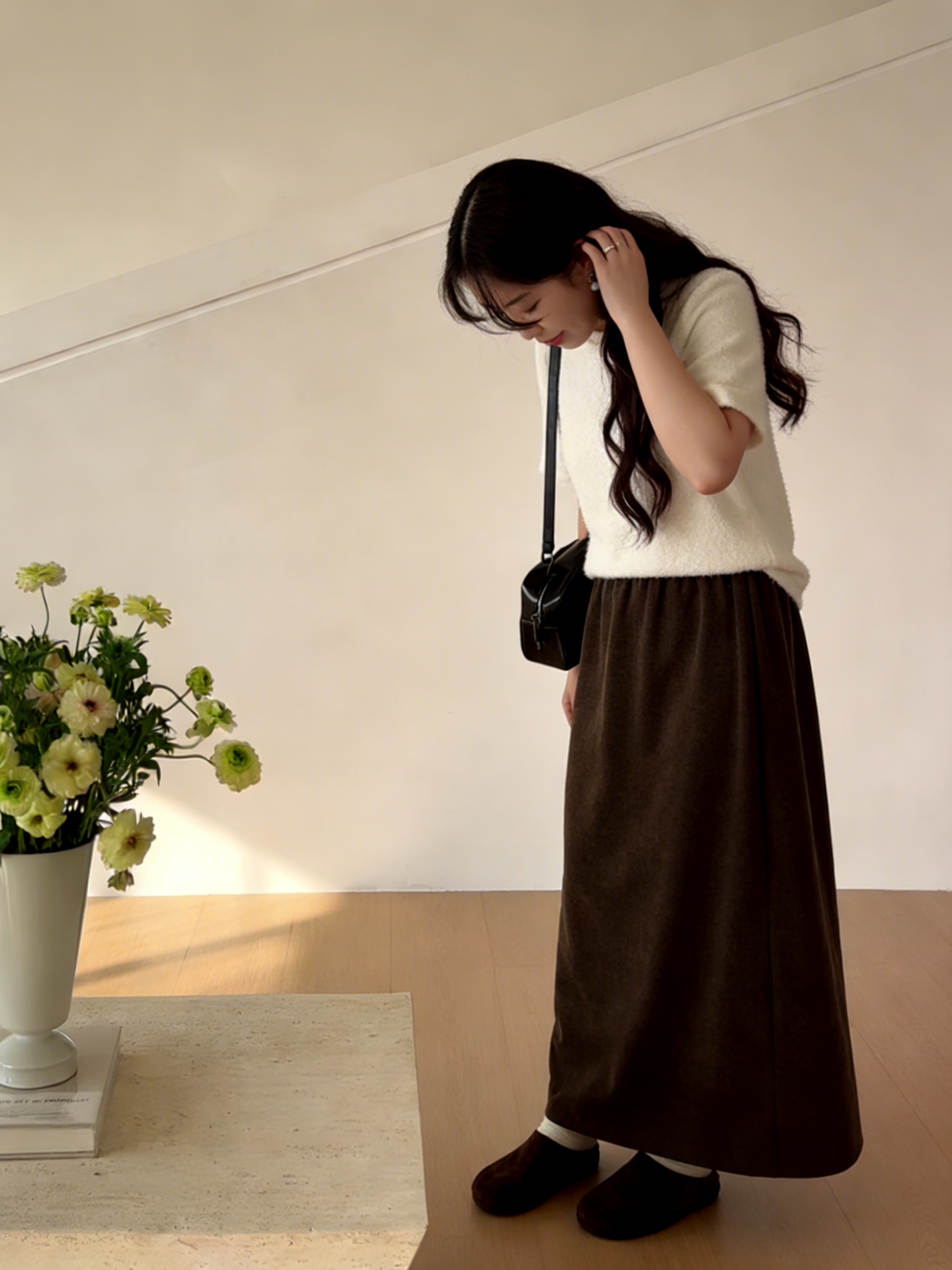 HELLO MILK TEE- 85833  百搭半裙