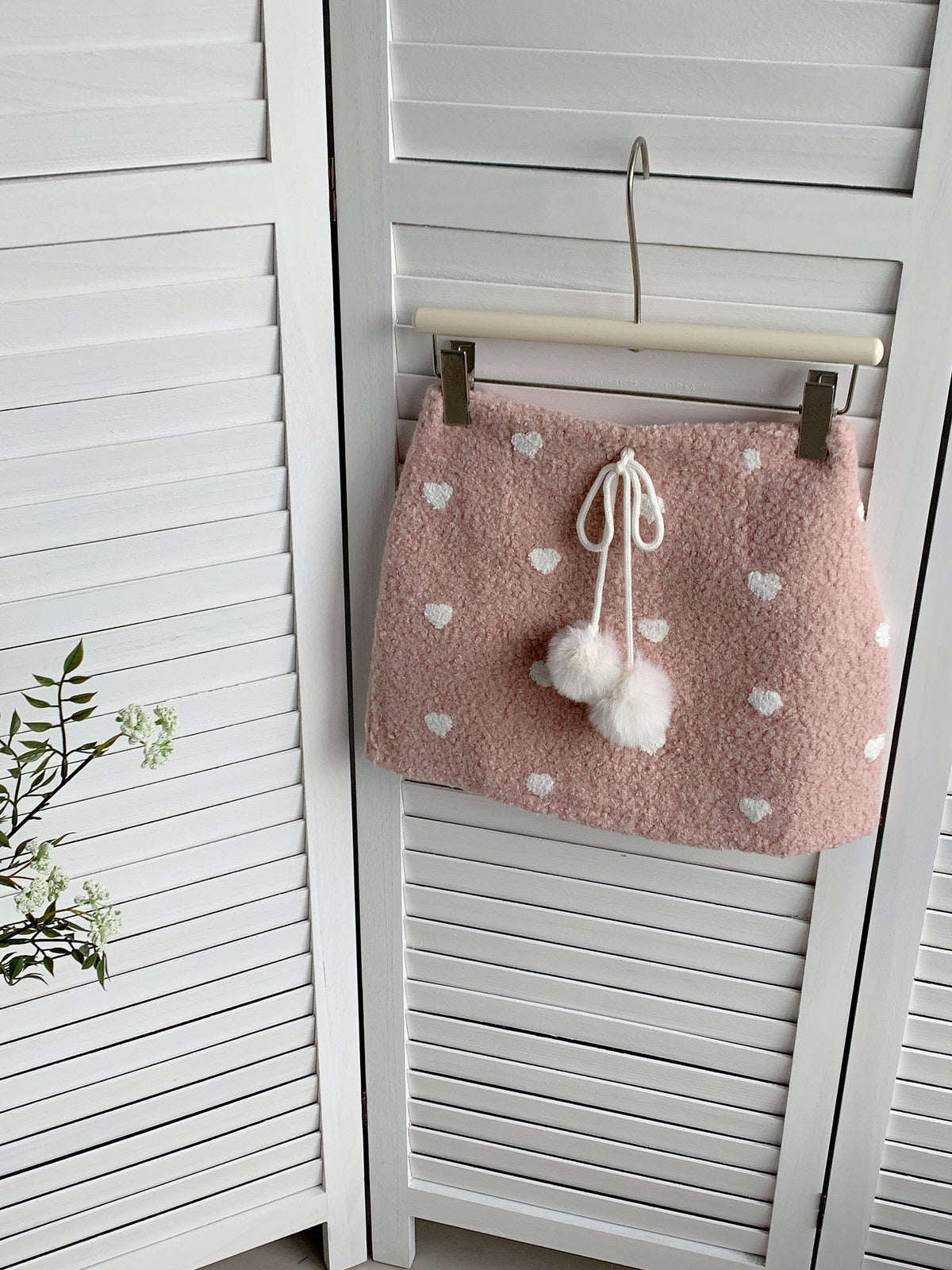 HELLO MILK TEE-85859 愛心短裙