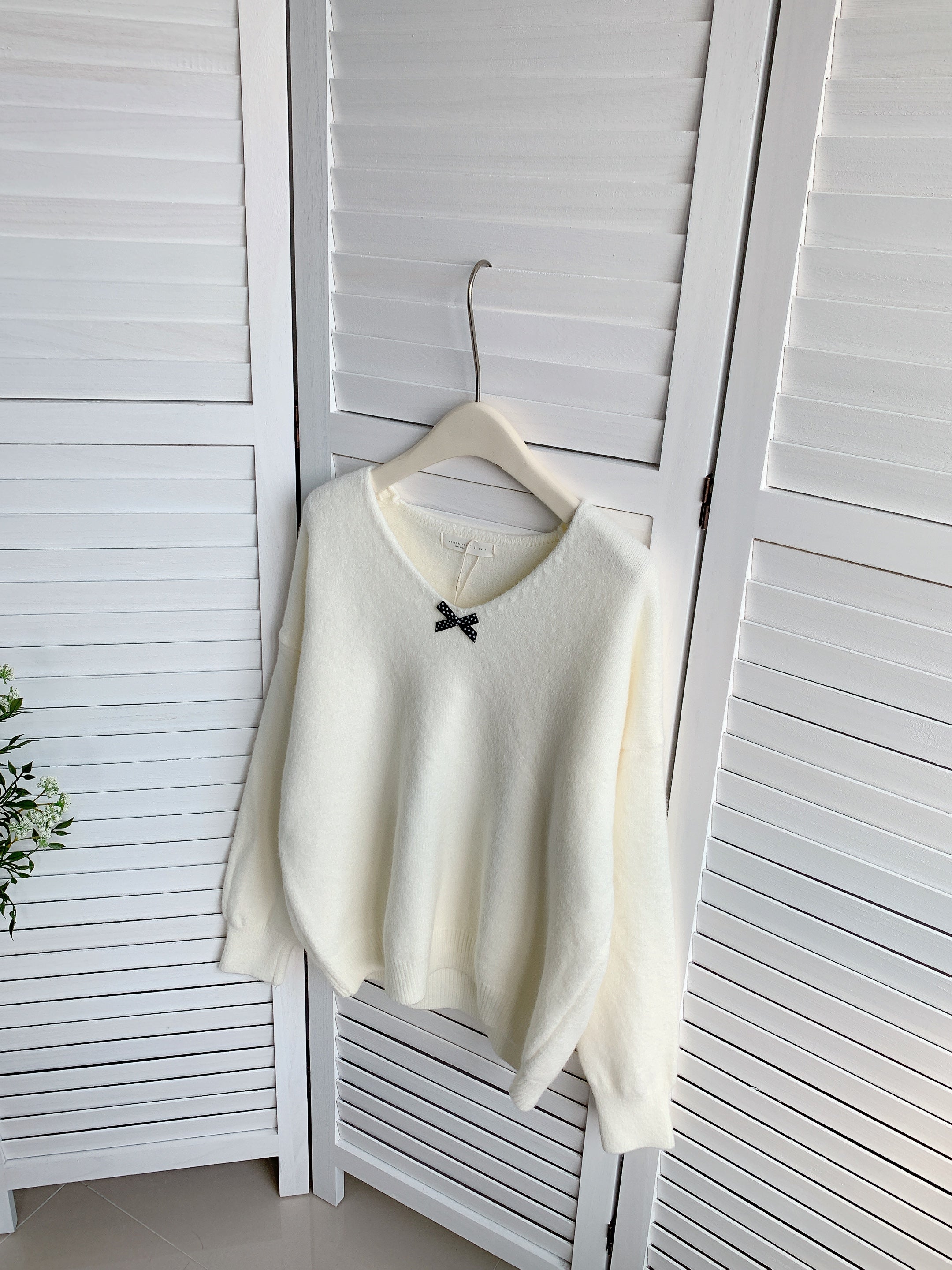 HELLO MILK TEE-85880 簡約針織衫