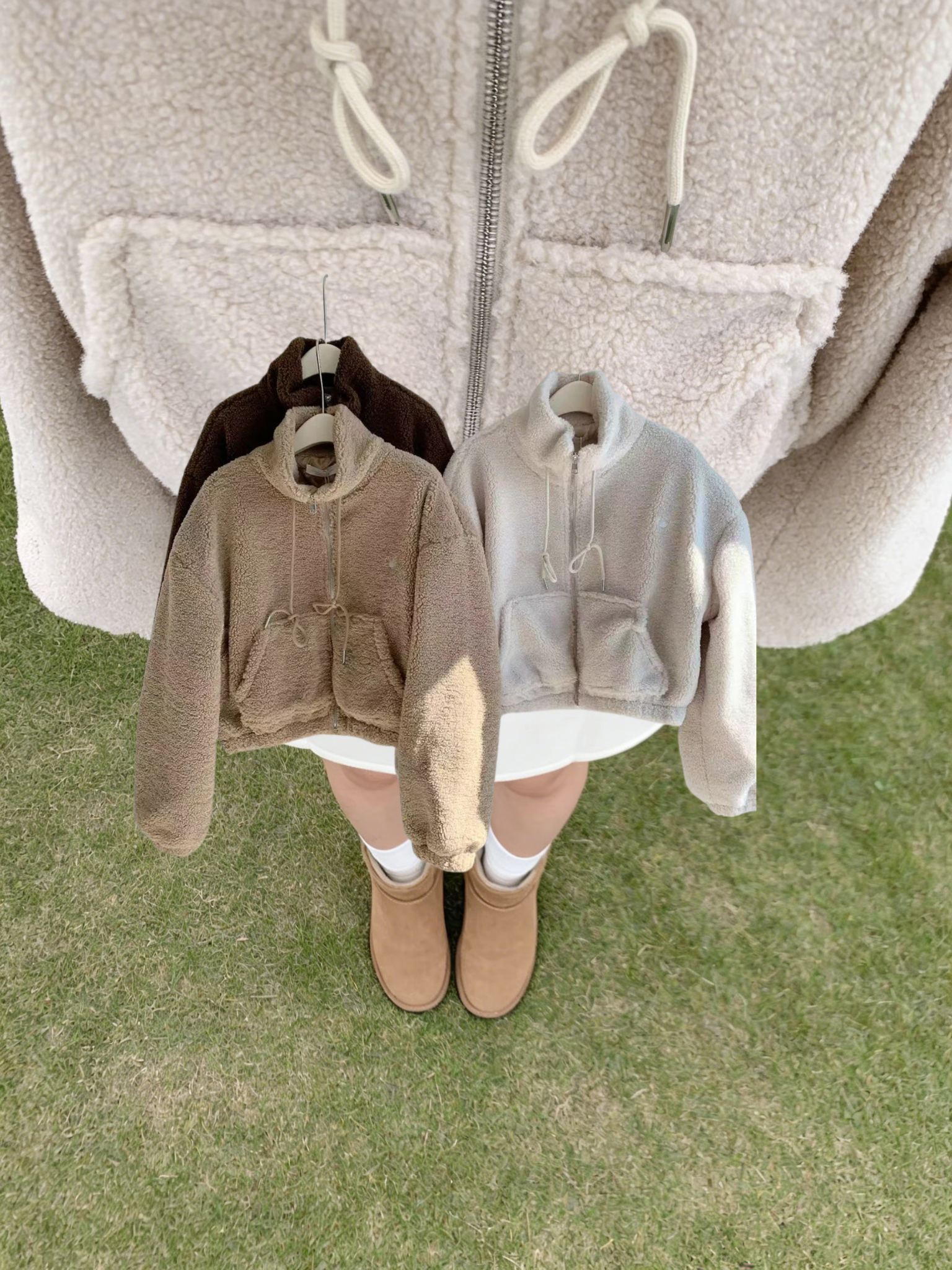 HELLO MILK TEE- 85834 立領外套