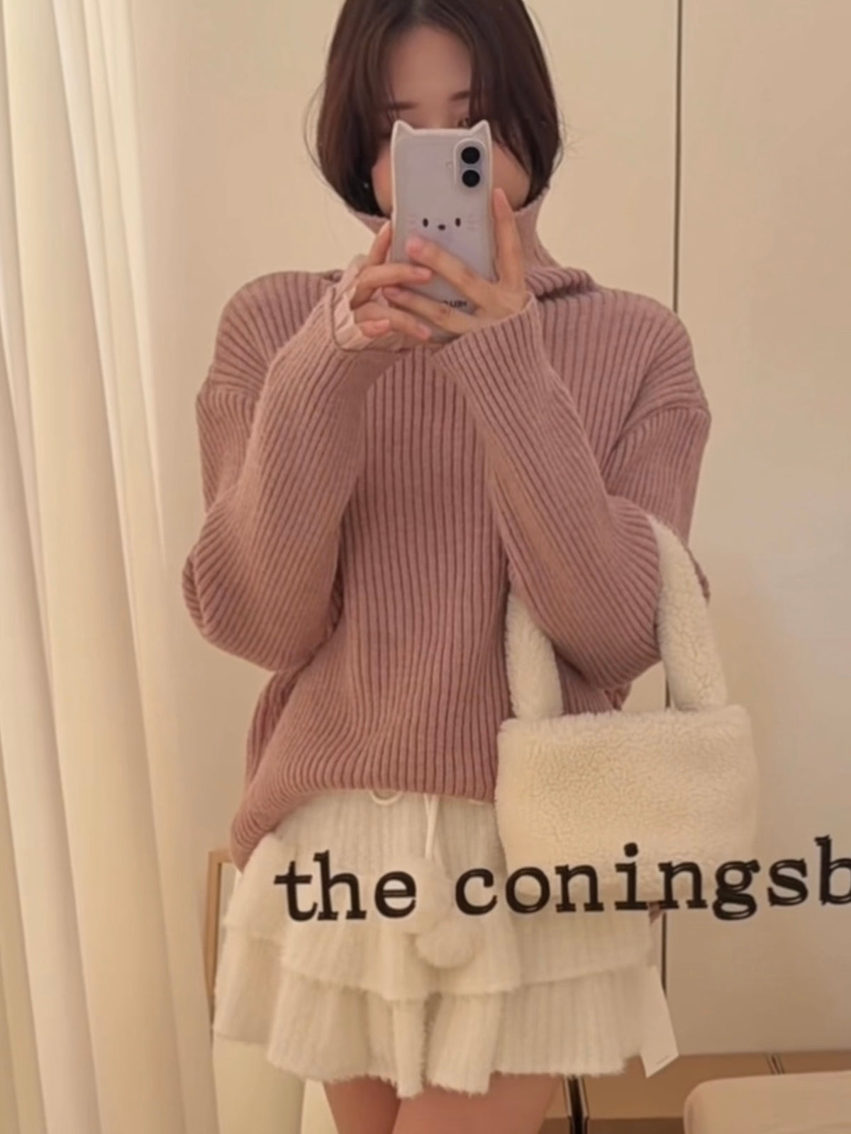 HELLO MILK TEE- 85851 花邊袖上衣