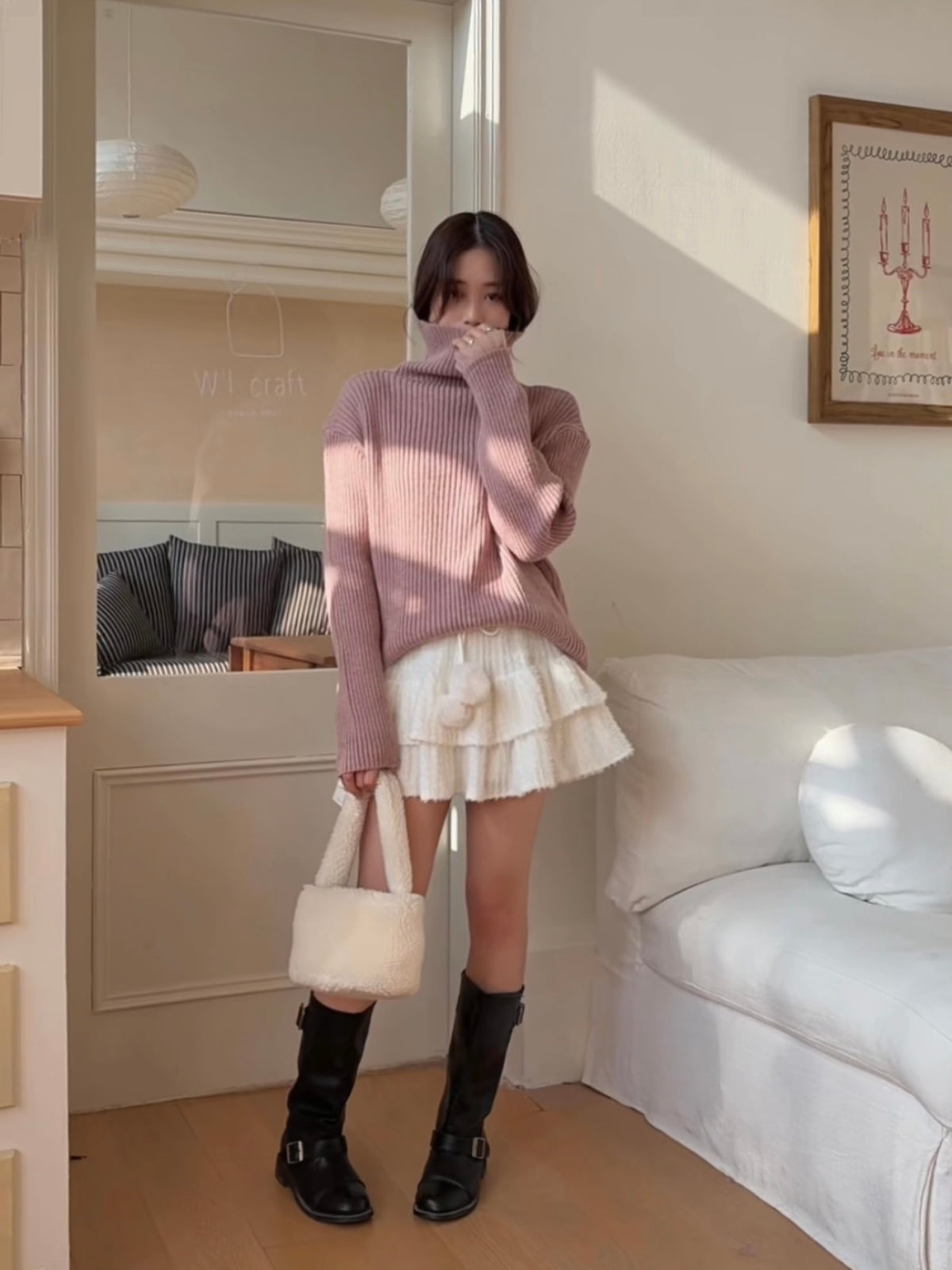 HELLO MILK TEE- 85862 百搭短裙