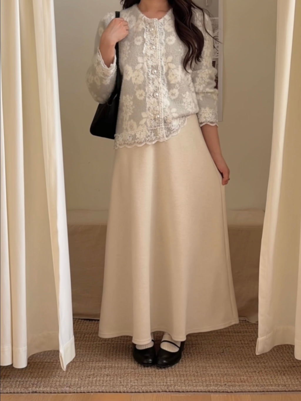 HELLO MILK TEE- 85908 軟糯半裙