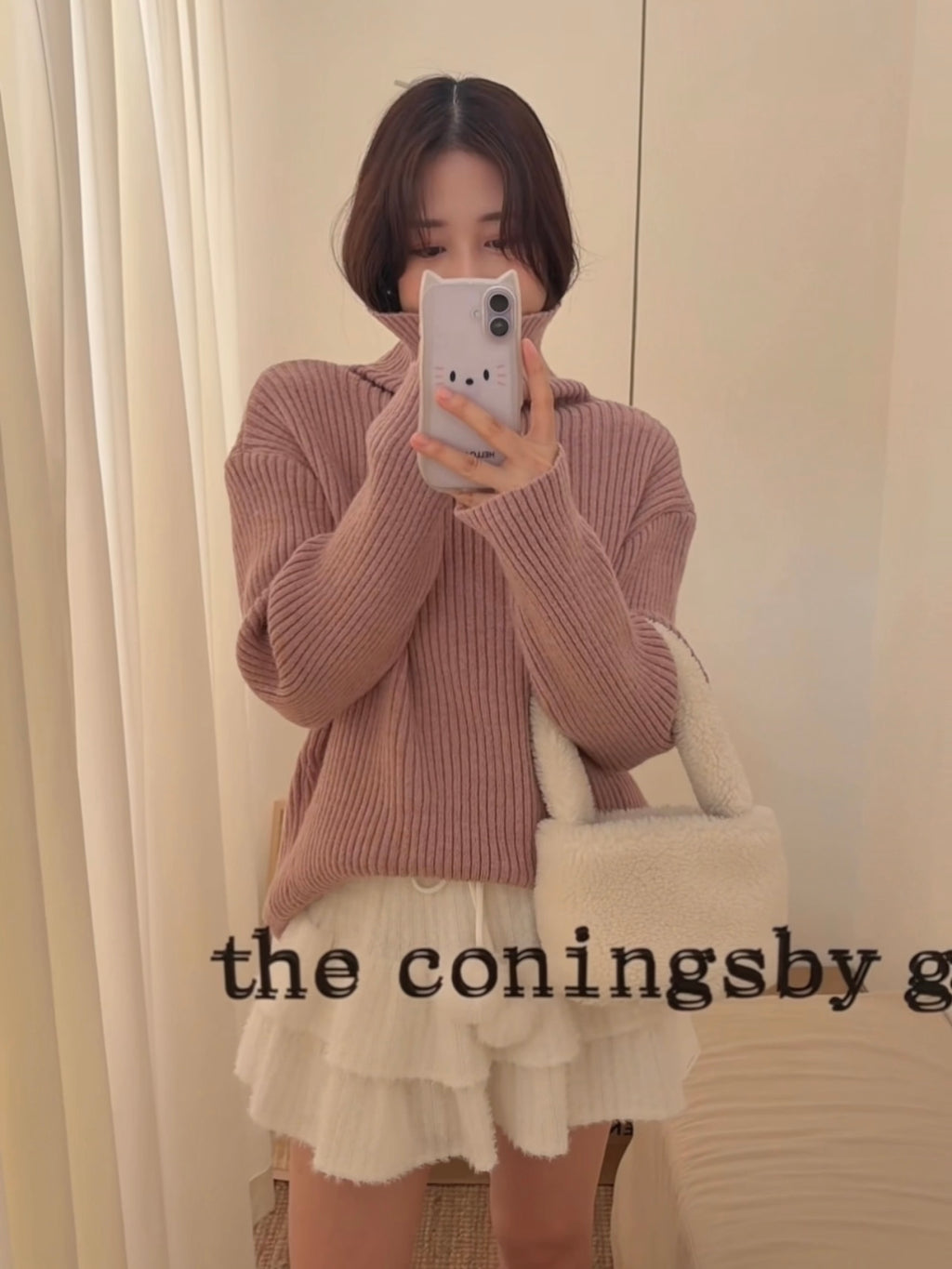 HELLO MILK TEE- 85851 花邊袖上衣